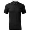 Polo shirt men's 100% cotton (bomber collar) LPF - 273 - Black