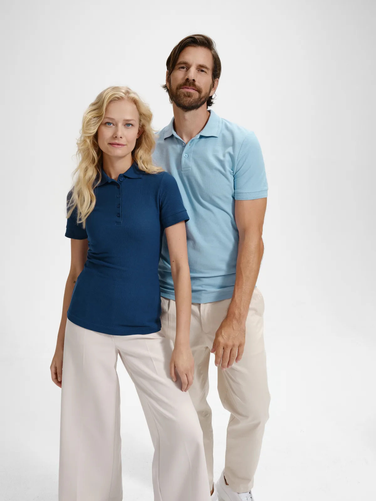 Marzium - Polo shirt men's 65% cotton 35% polyester - 203 — fit and styling photograph 3