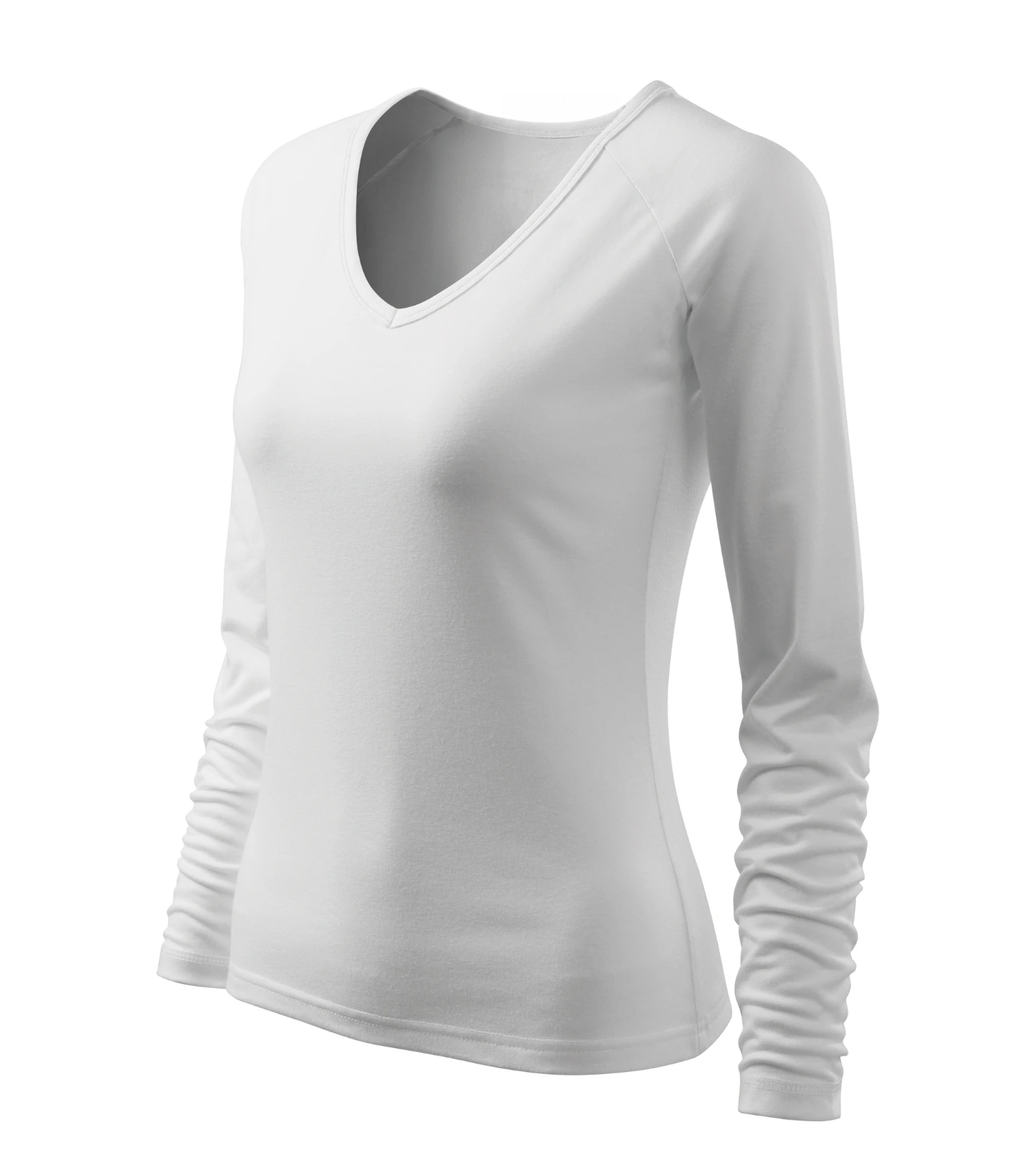 Vela Wave - T-shirt women's 95% cotton, 5% elastane - 127, white, size 3XL