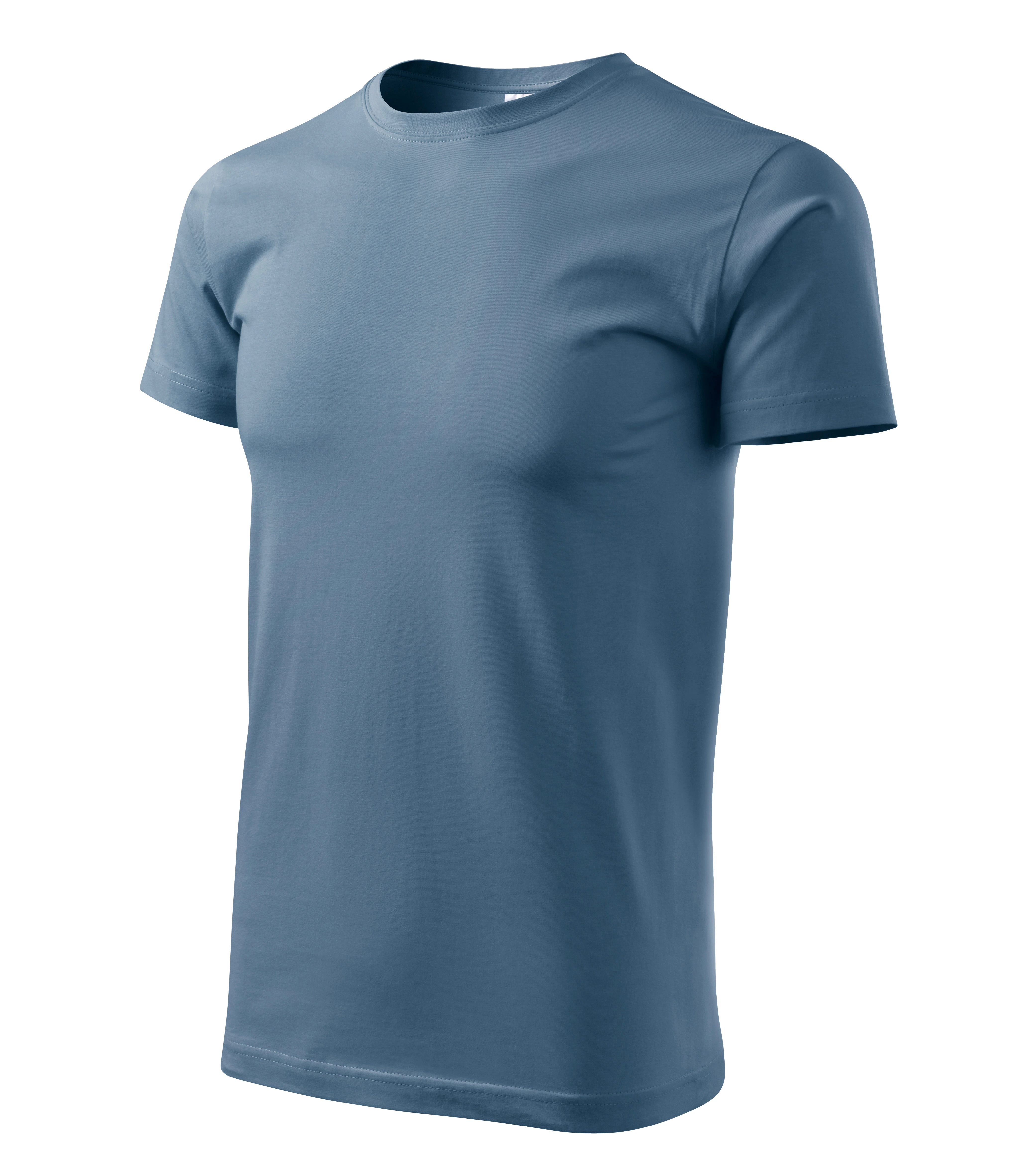 Atlas Horizon - T-shirt męskie 100% bawełna - 129, denim, rozmiar S