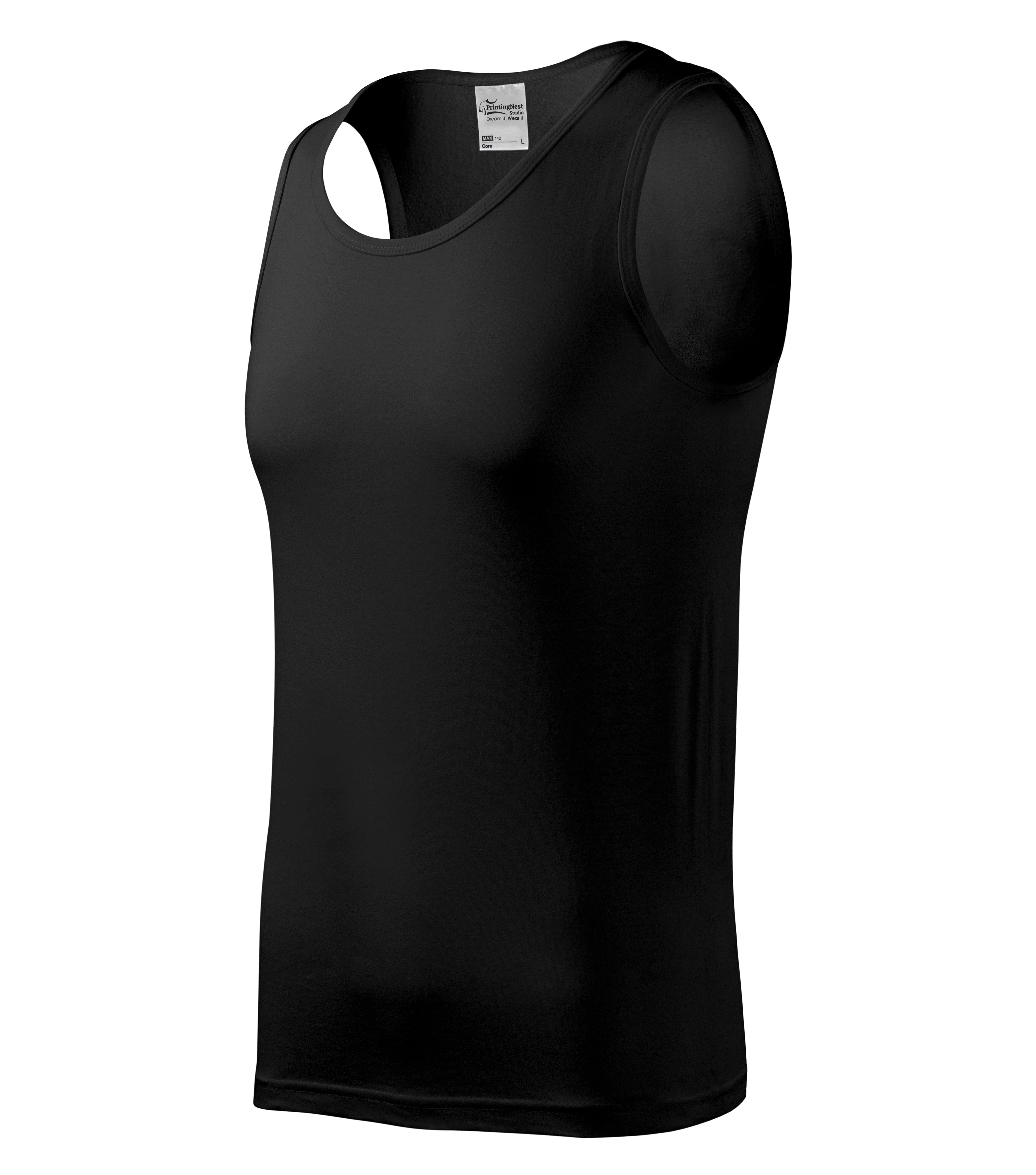 Iron Crest - Top men's 100% cotton - 142, black, size S