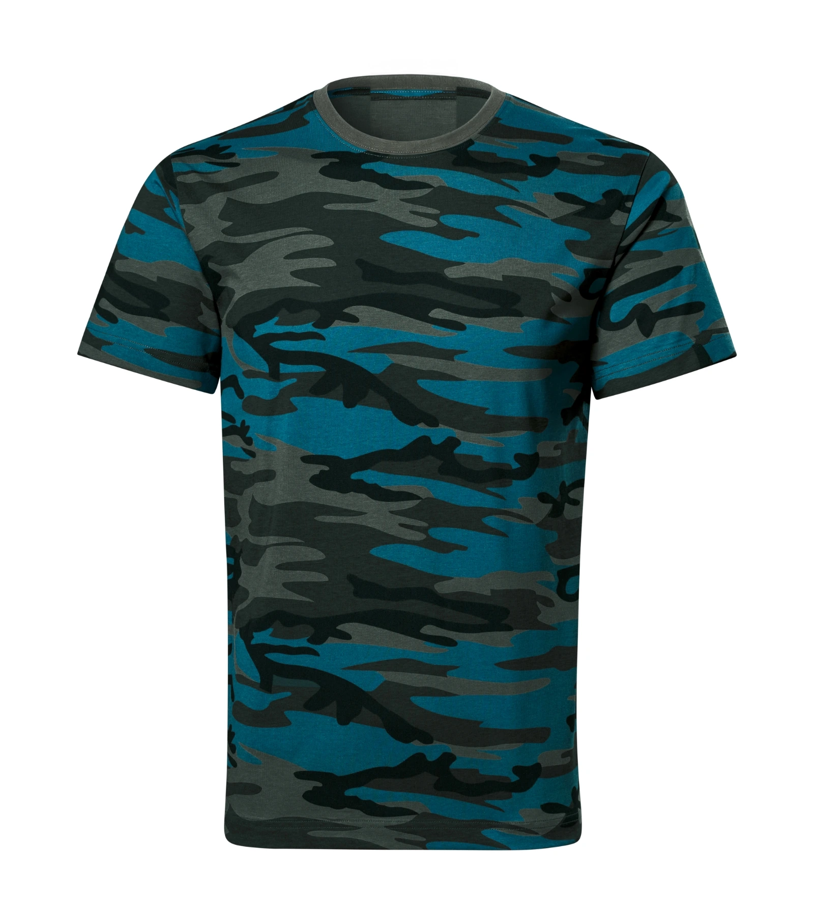 Sterling Horizon - T-shirt unisex 100% cotton - 144, camouflage petrol, size XS