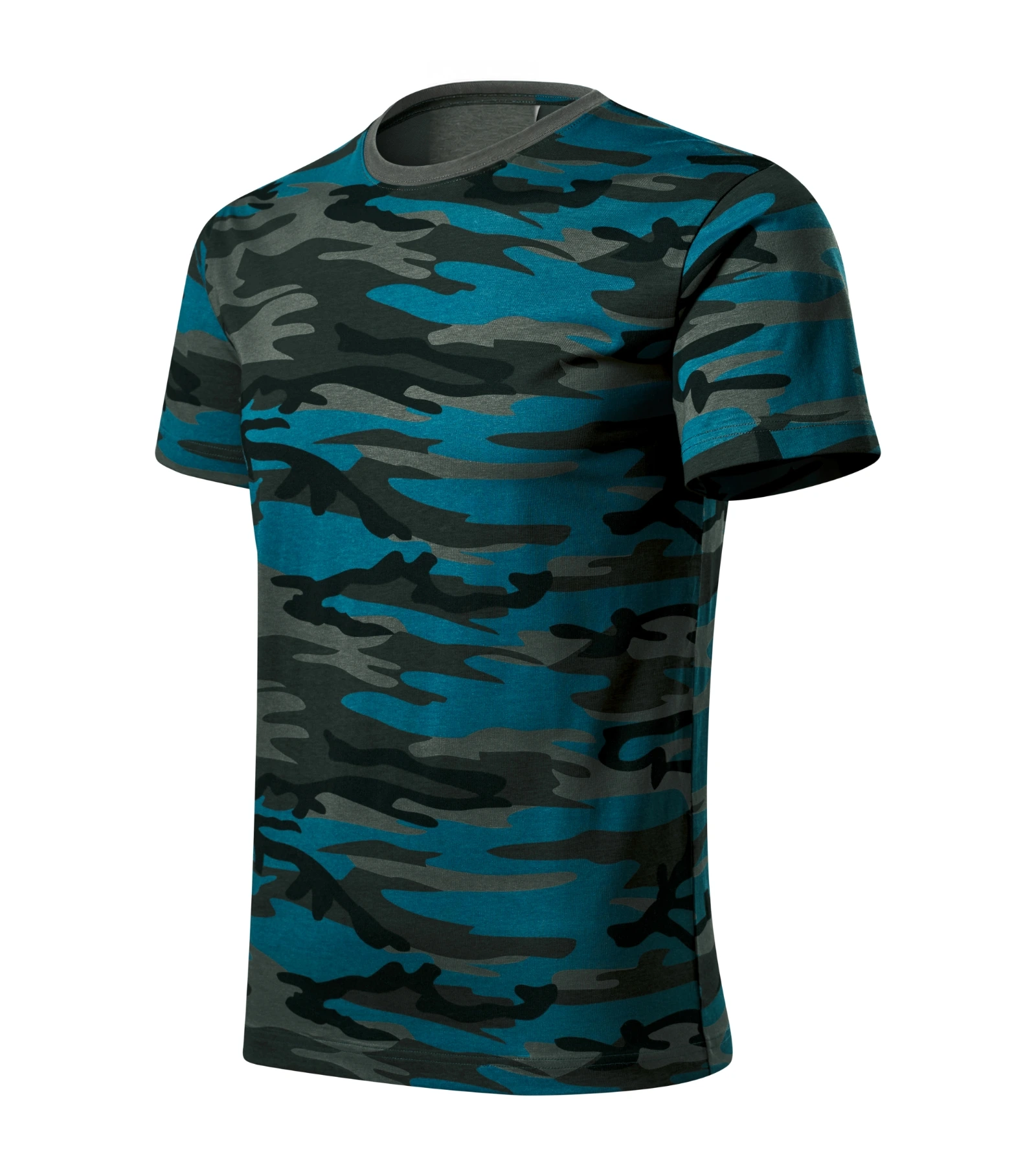 Sterling Horizon - T-shirt unisex 100% cotton - 144, camouflage petrol, size XS