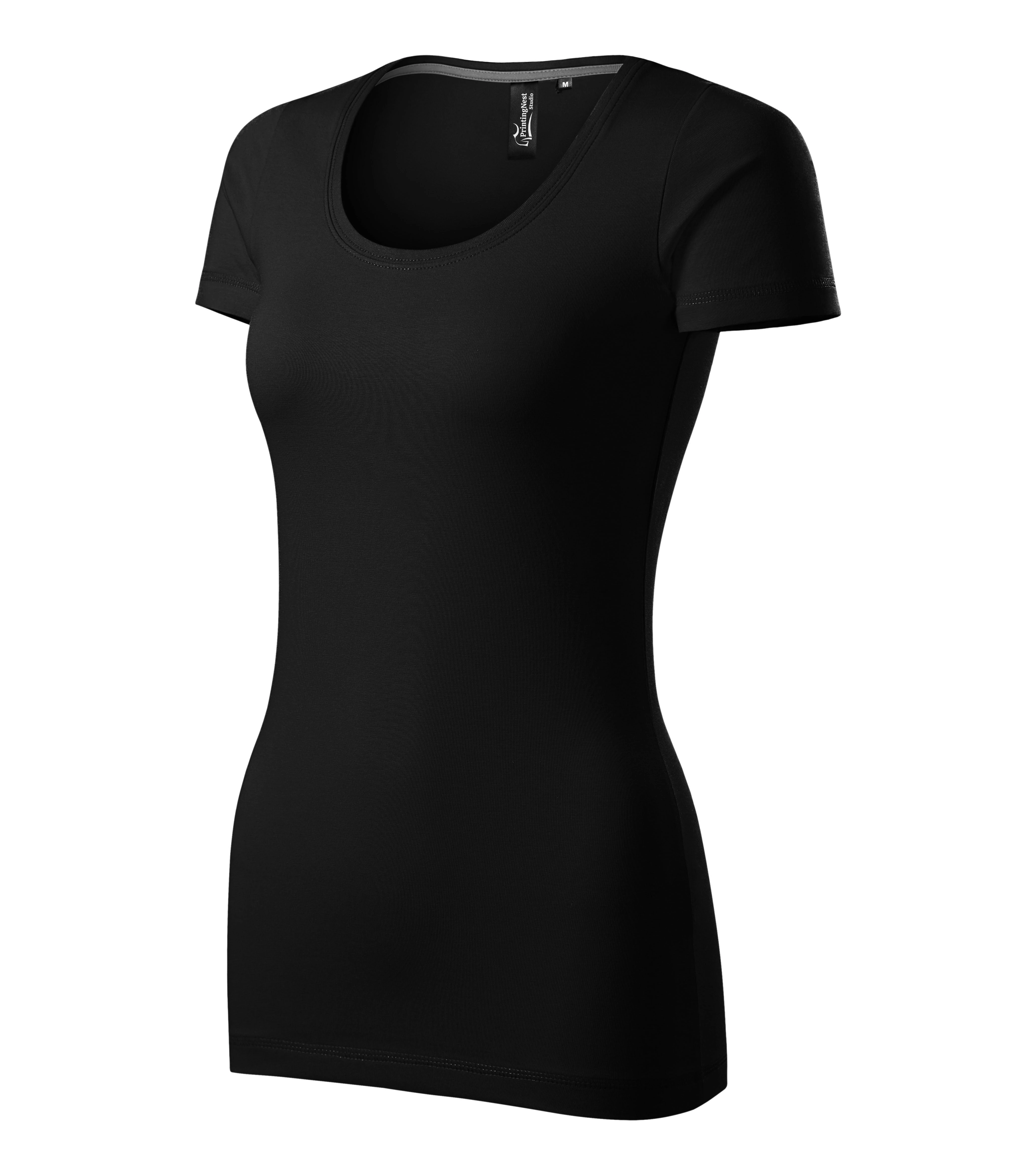 Opal Sprint - T-shirt women‘s 95% cotton 5% elastane - 152, black, size XS
