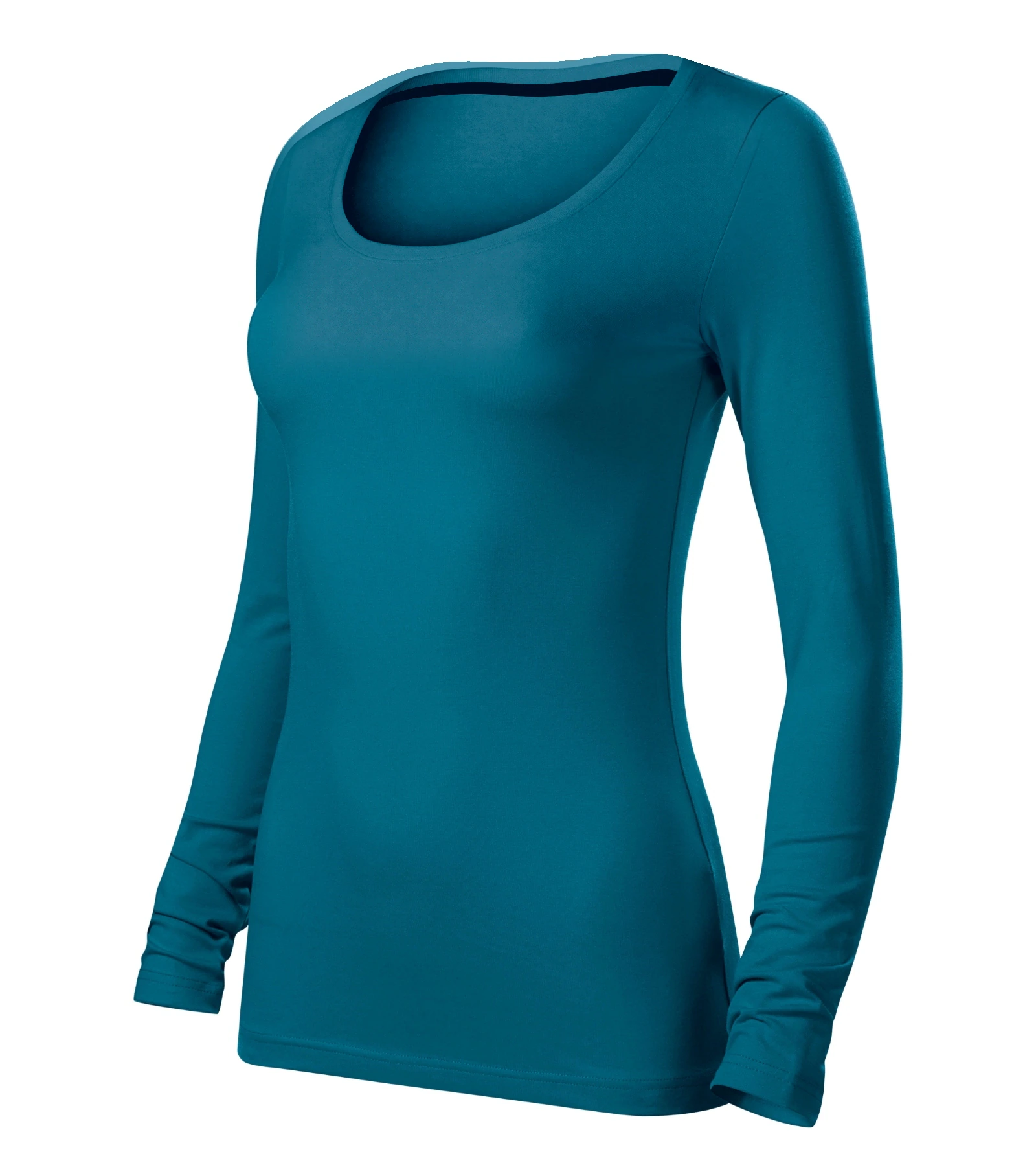 Sterling Cove - T-shirt women's 95% cotton 5% elastane - 156, petrol blue, size XS