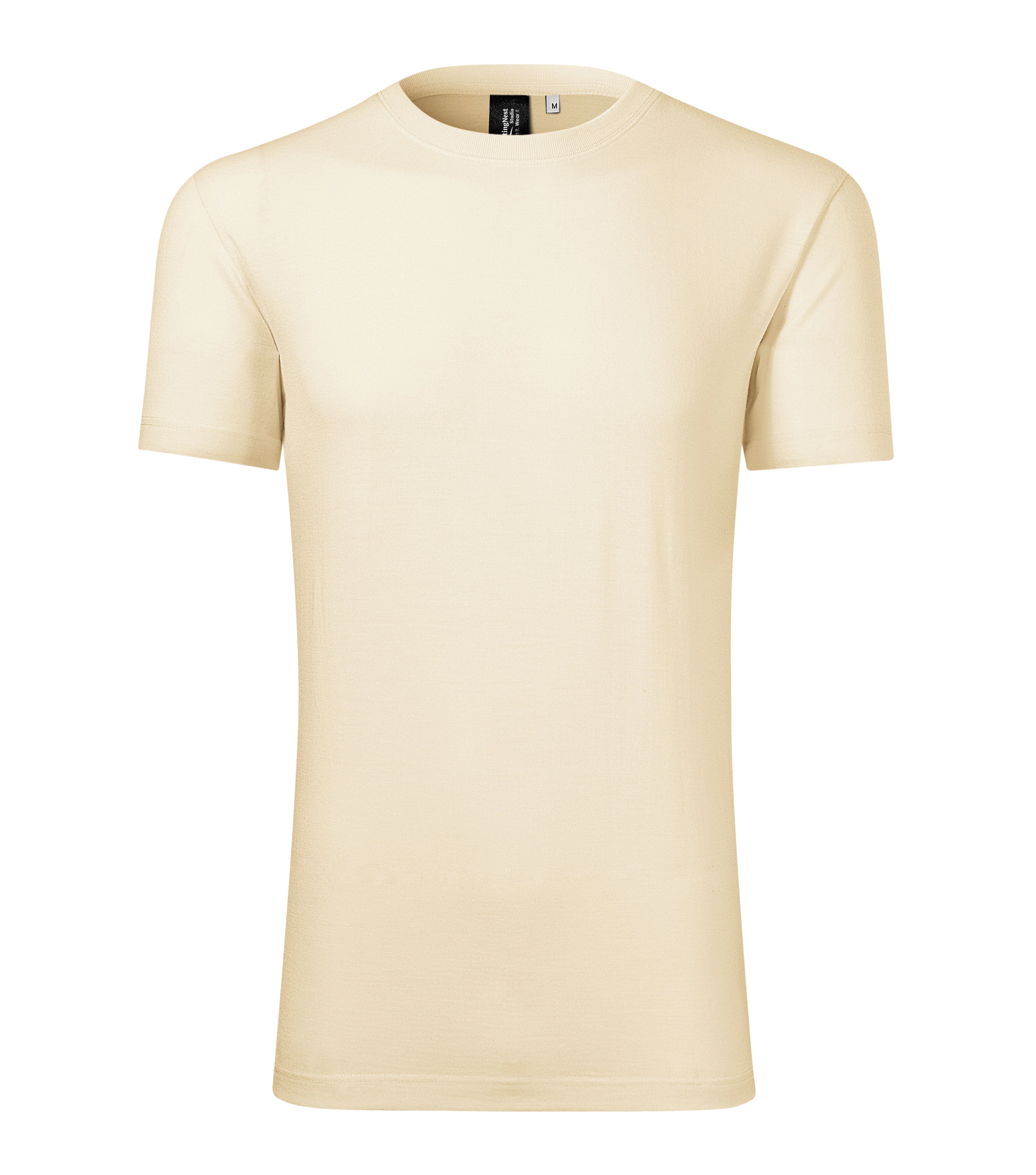 Storm Loom - T-shirt men's 100% MERINO wool - 157, almond, size S