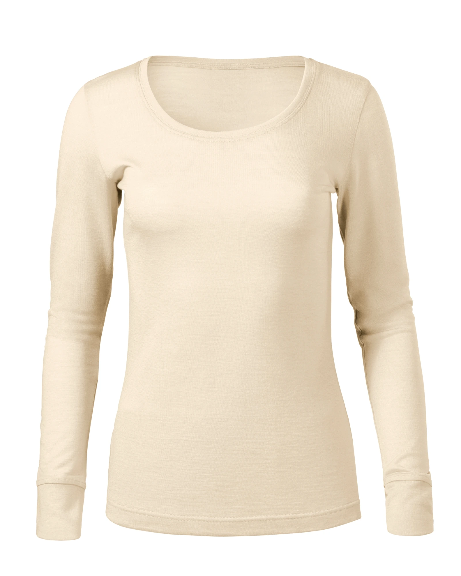 Cobalt Sphere - T-shirt women's 100% merino wool - 160, almond, size 2XL