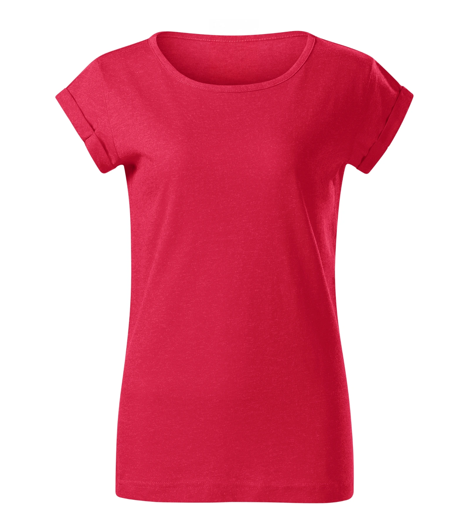 Zephyr Trail - T-shirt women's 65% polyester, 35% cotton - 164, red melange, size XS