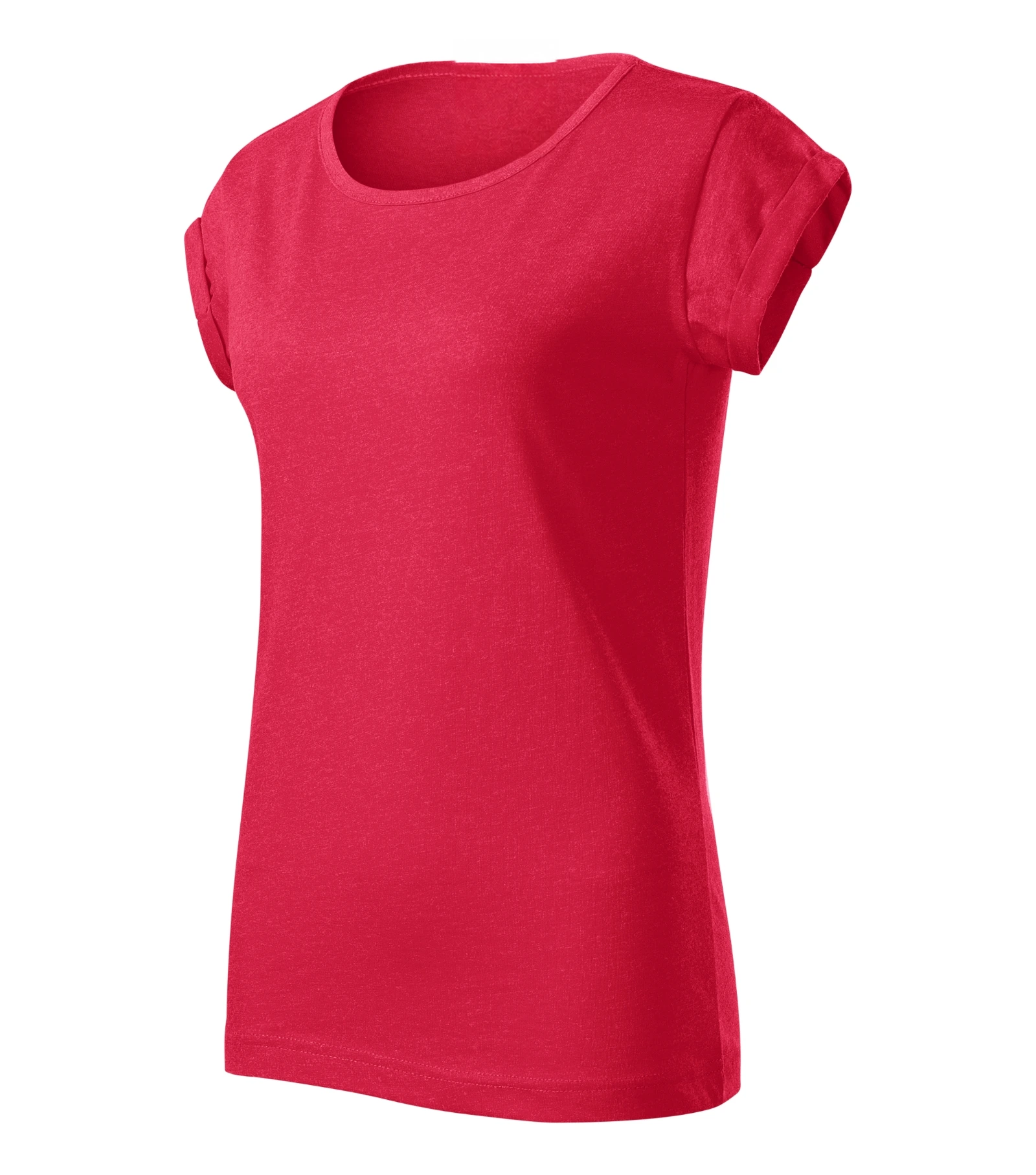 Zephyr Trail - T-shirt women's 65% polyester, 35% cotton - 164, red melange, size XS