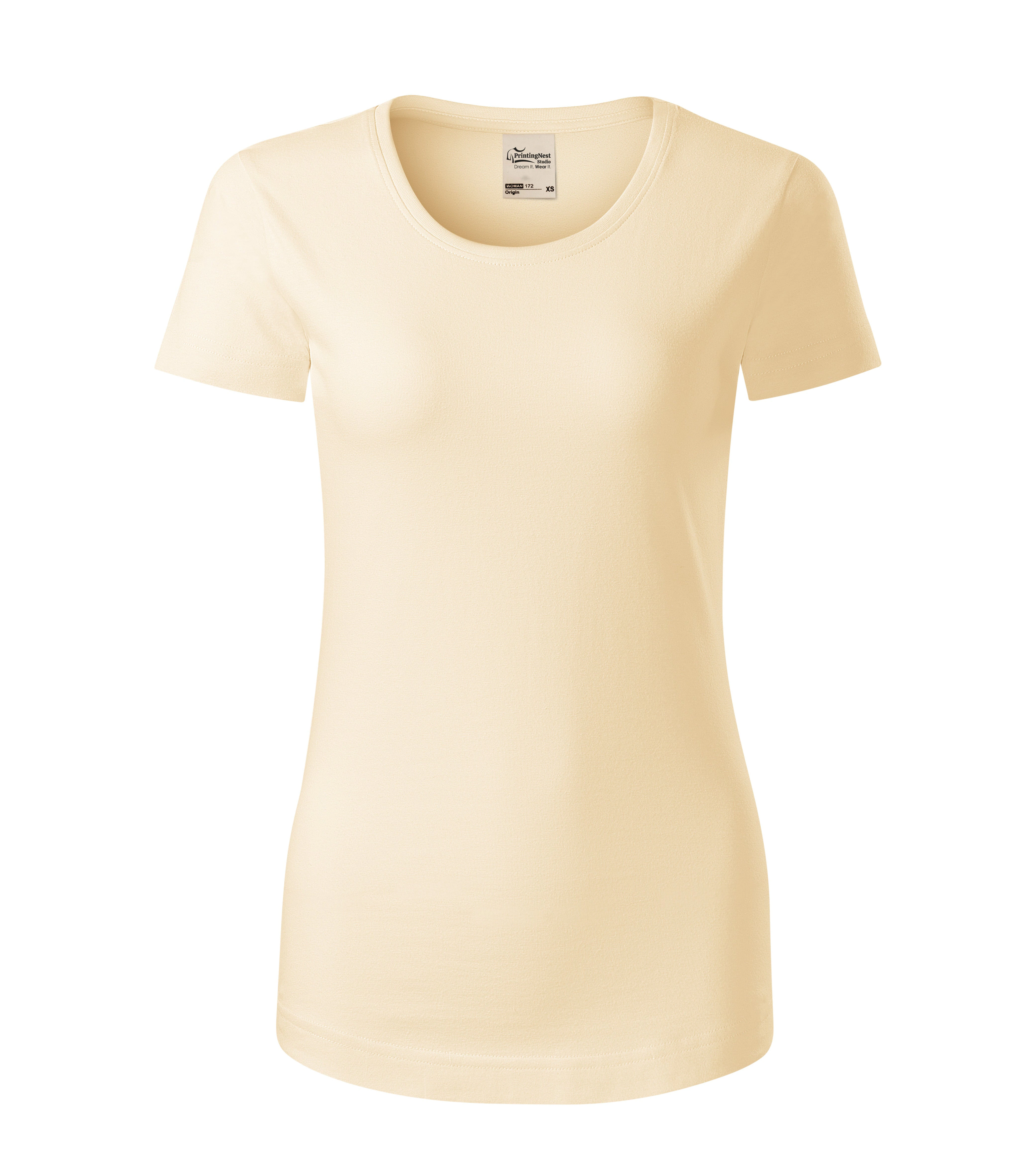 Vital Ease - T-shirt women‘s 100% Organic cotton GOTS - 172, almond, size XS