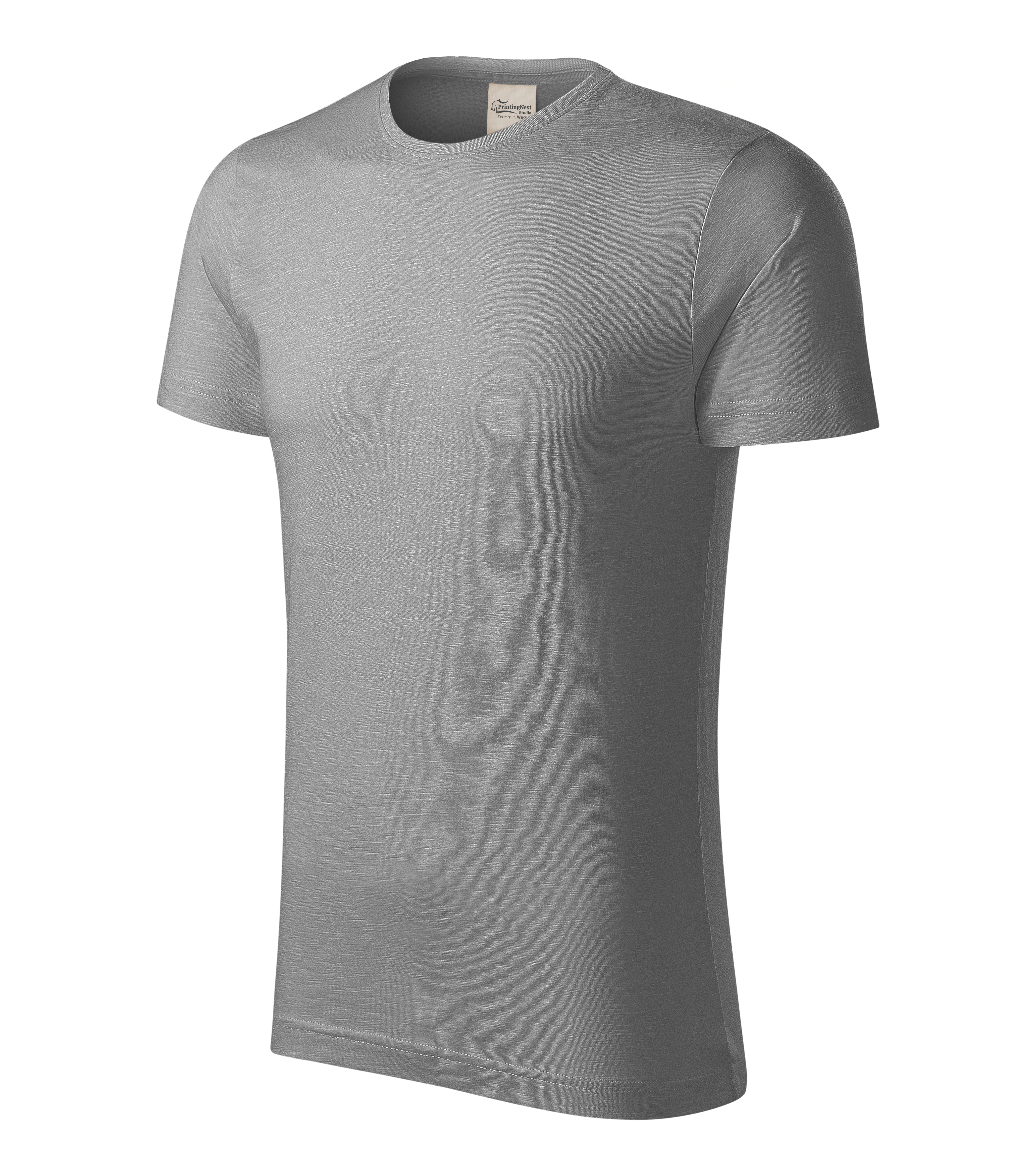 Vulcan Fade - Maglietta da uomo 100% cotone biologico GOTS - 173, argento antico, taglia S