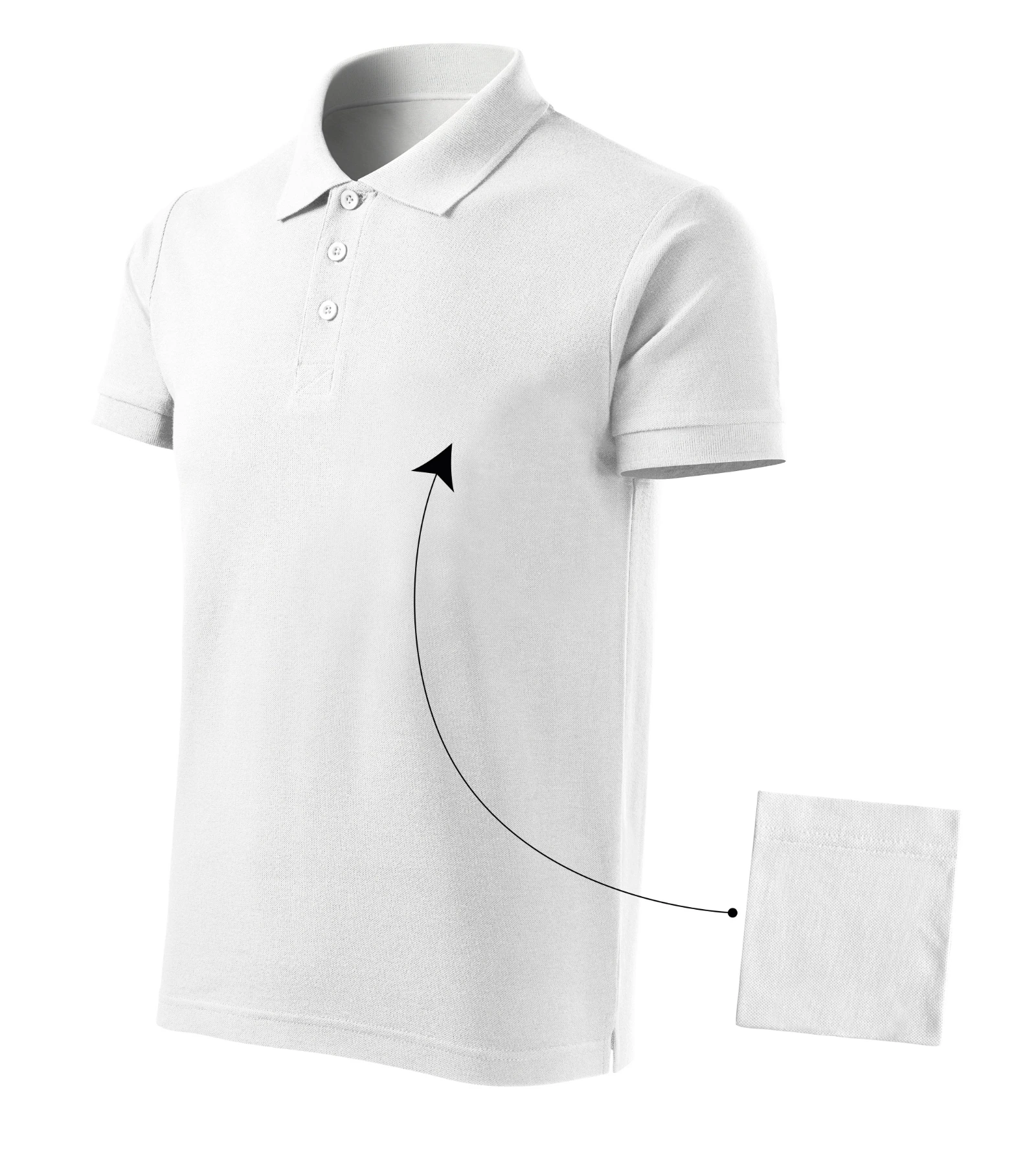 Ever Path - Polo Shirt men's 100% cotton - 212, white, size 3XL
