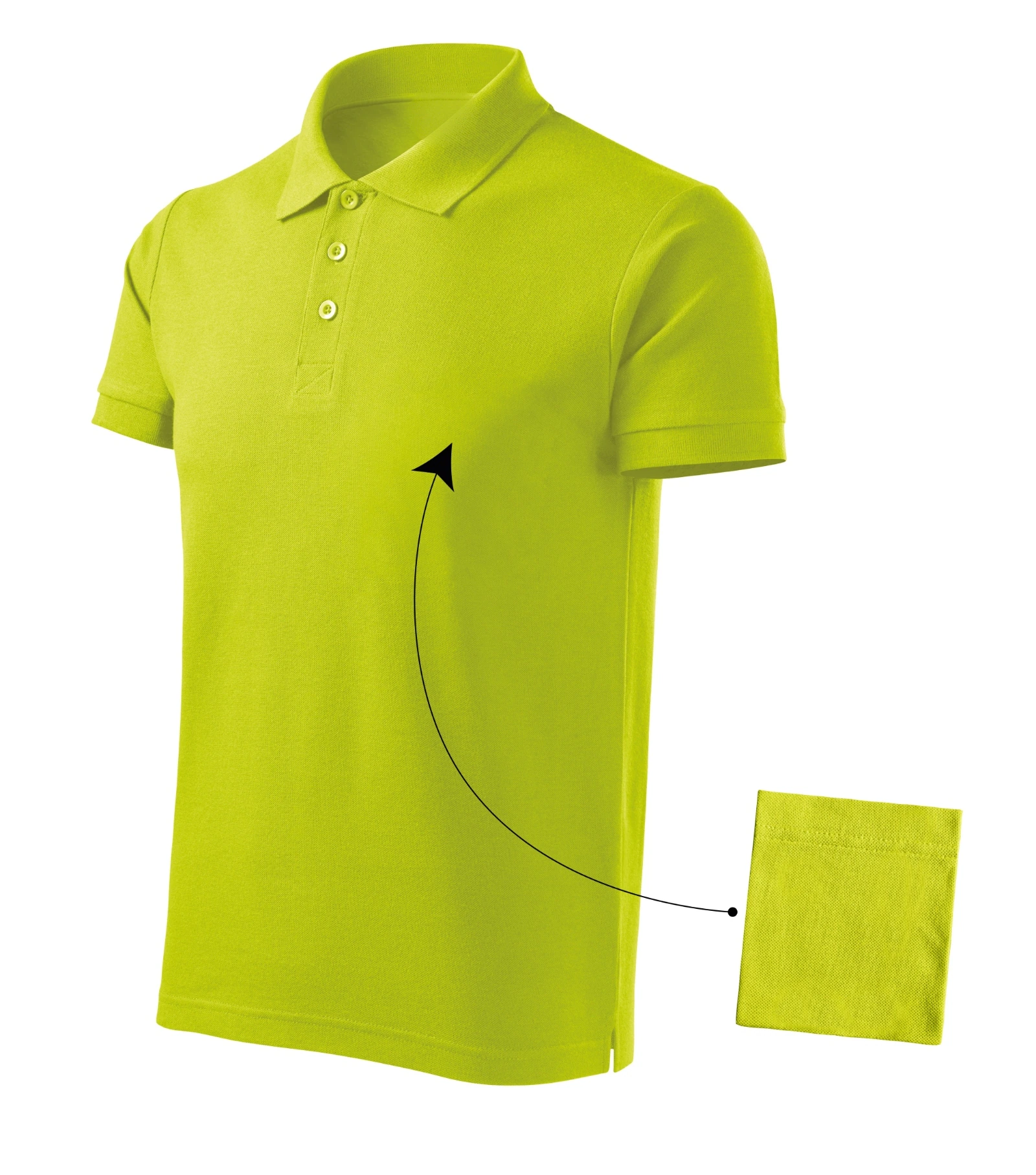 Ever Path - Polo da uomo 100% cotone - 212, verde lime acceso, taglia S