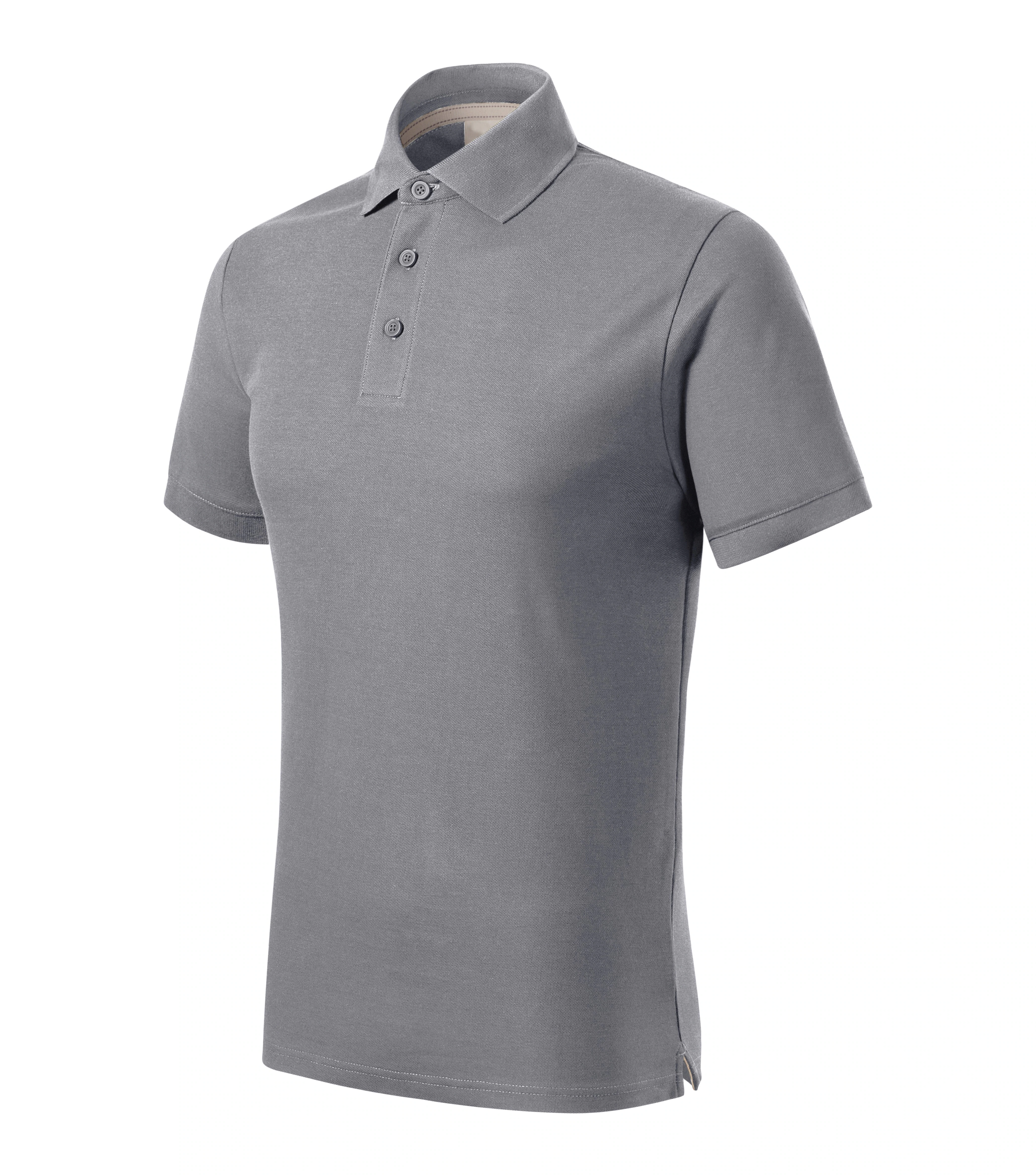 Galantus - Polo da uomo 100% cotone biologico GOTS - 234, argento antico, taglia S