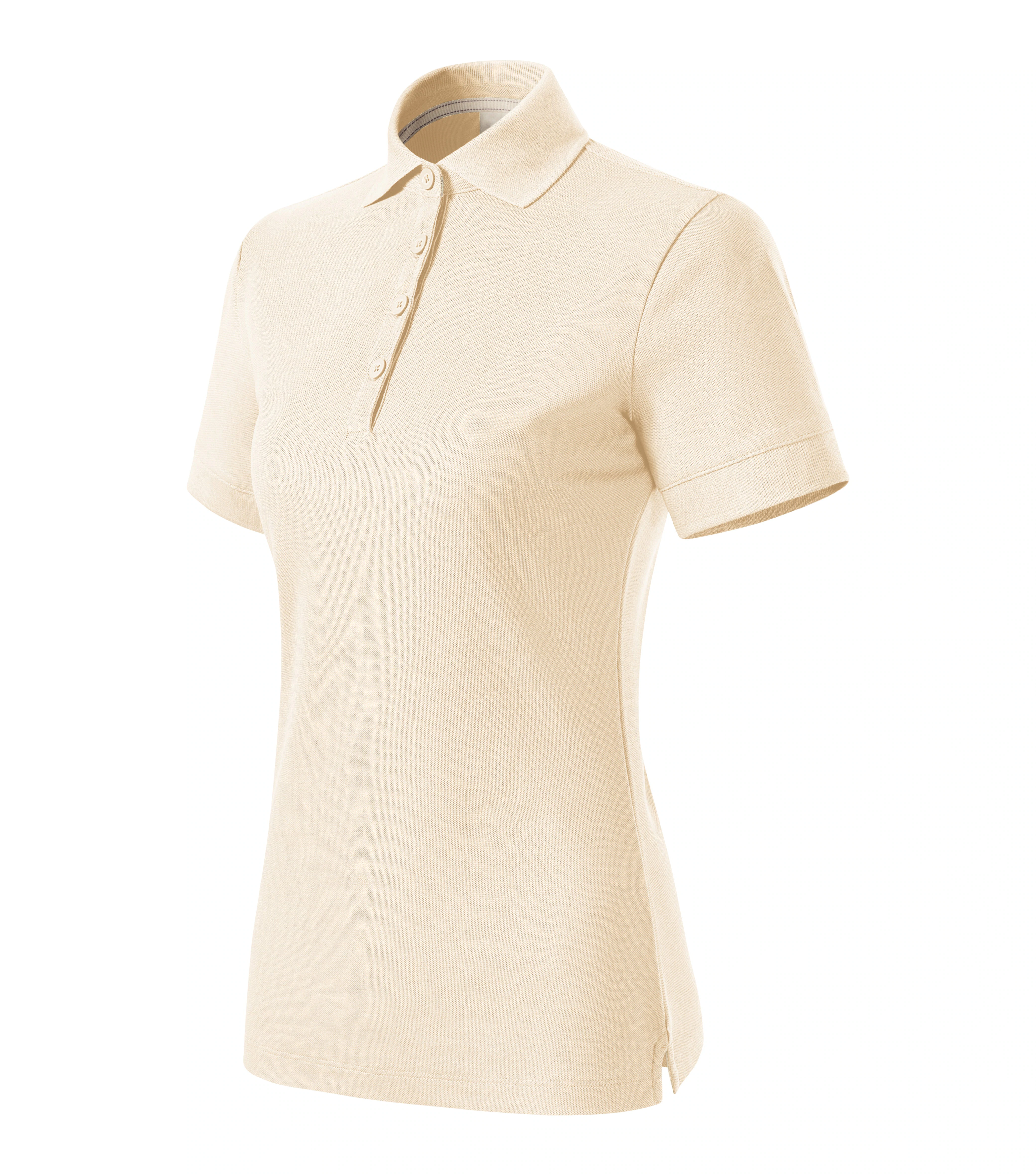 Stellara - Polo shirt women's 100% Organic cotton GOTS - 235, almond, size XS