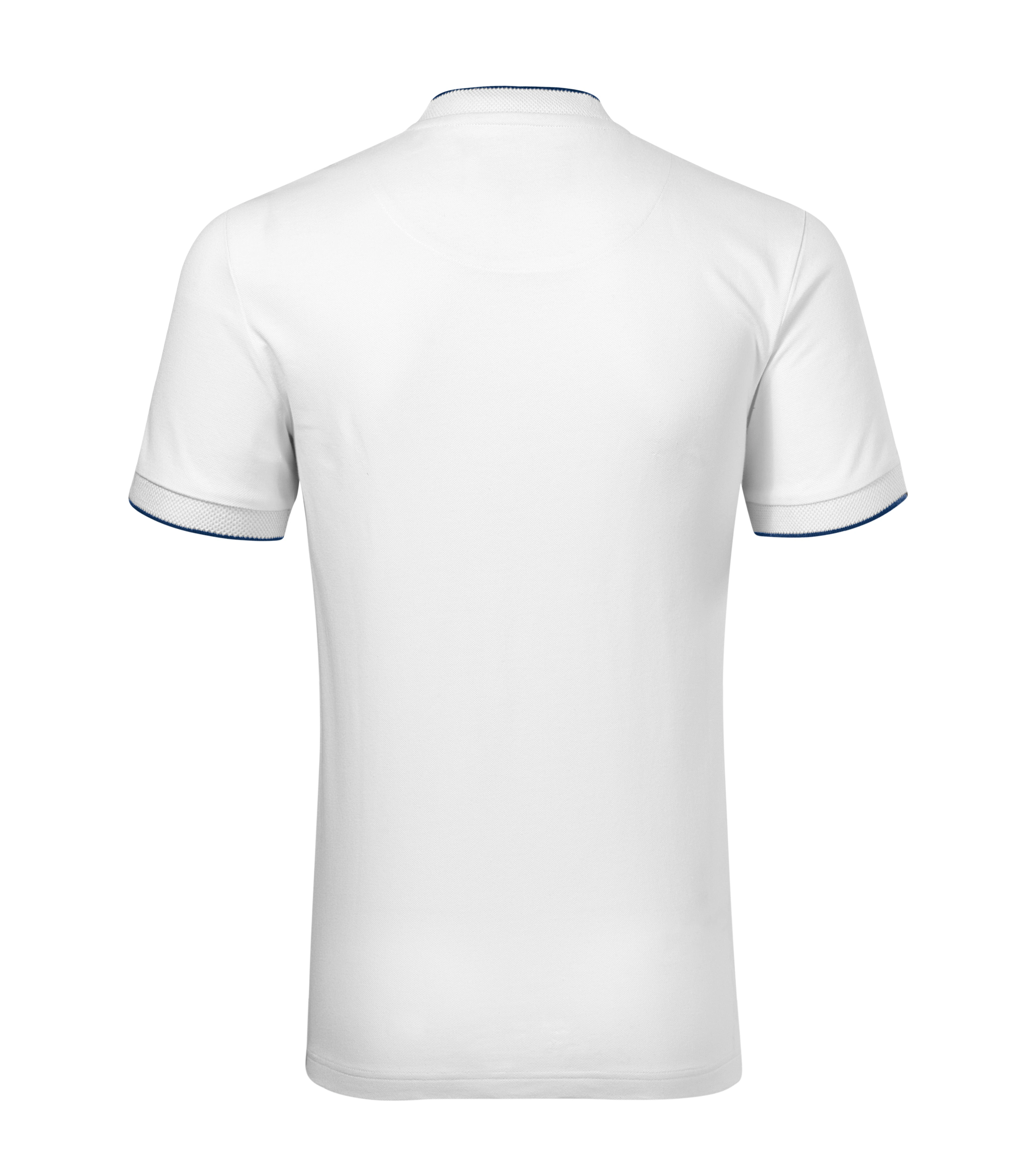 Drakon Sphere -Polo shirt men's 100% cotton, bomber collar- 273, white, size S