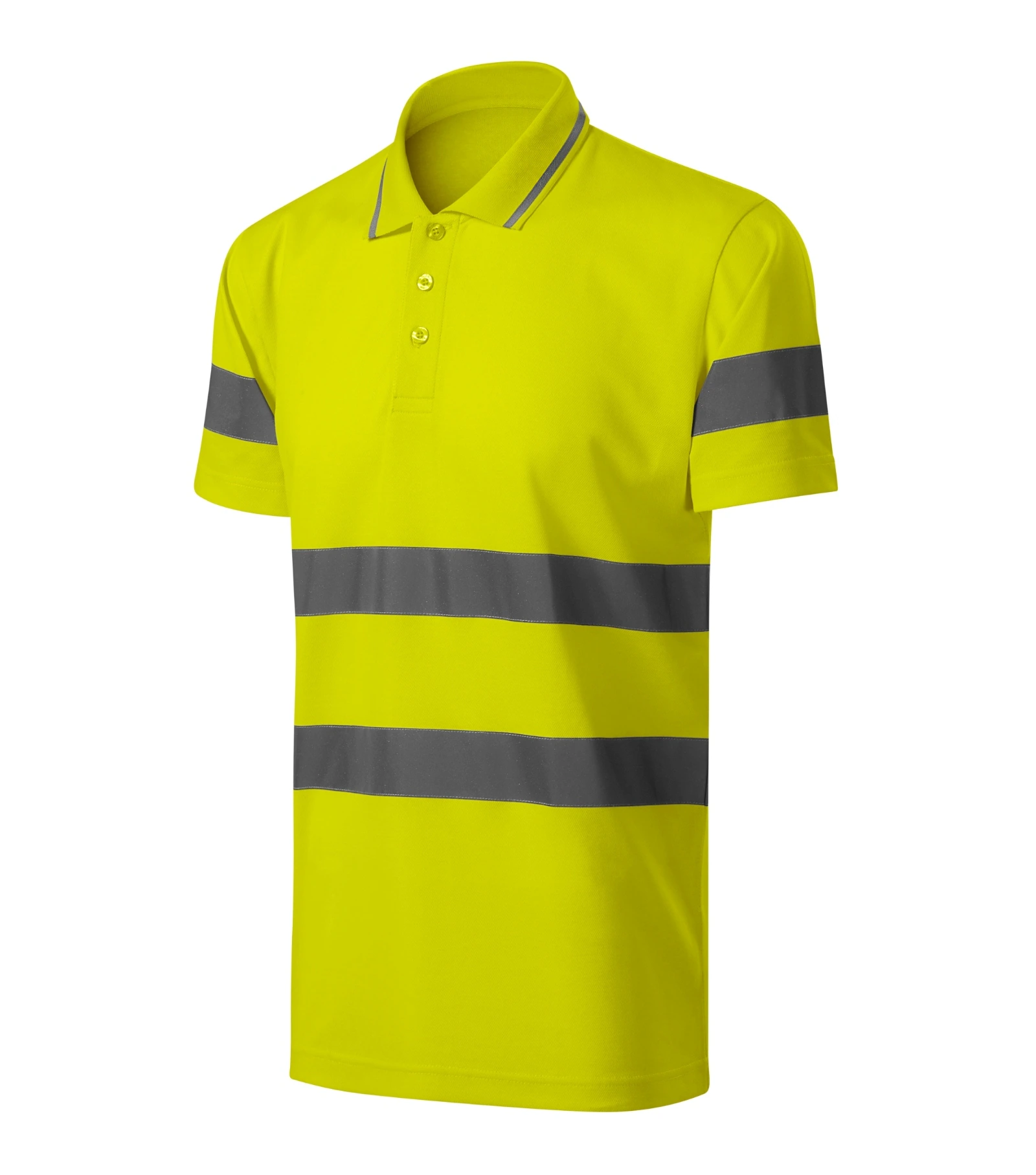 Quartz Pulse - Polo Shirt unisex 55% cotton, 45% polyester - 2V9, fluorescent yellow, size S