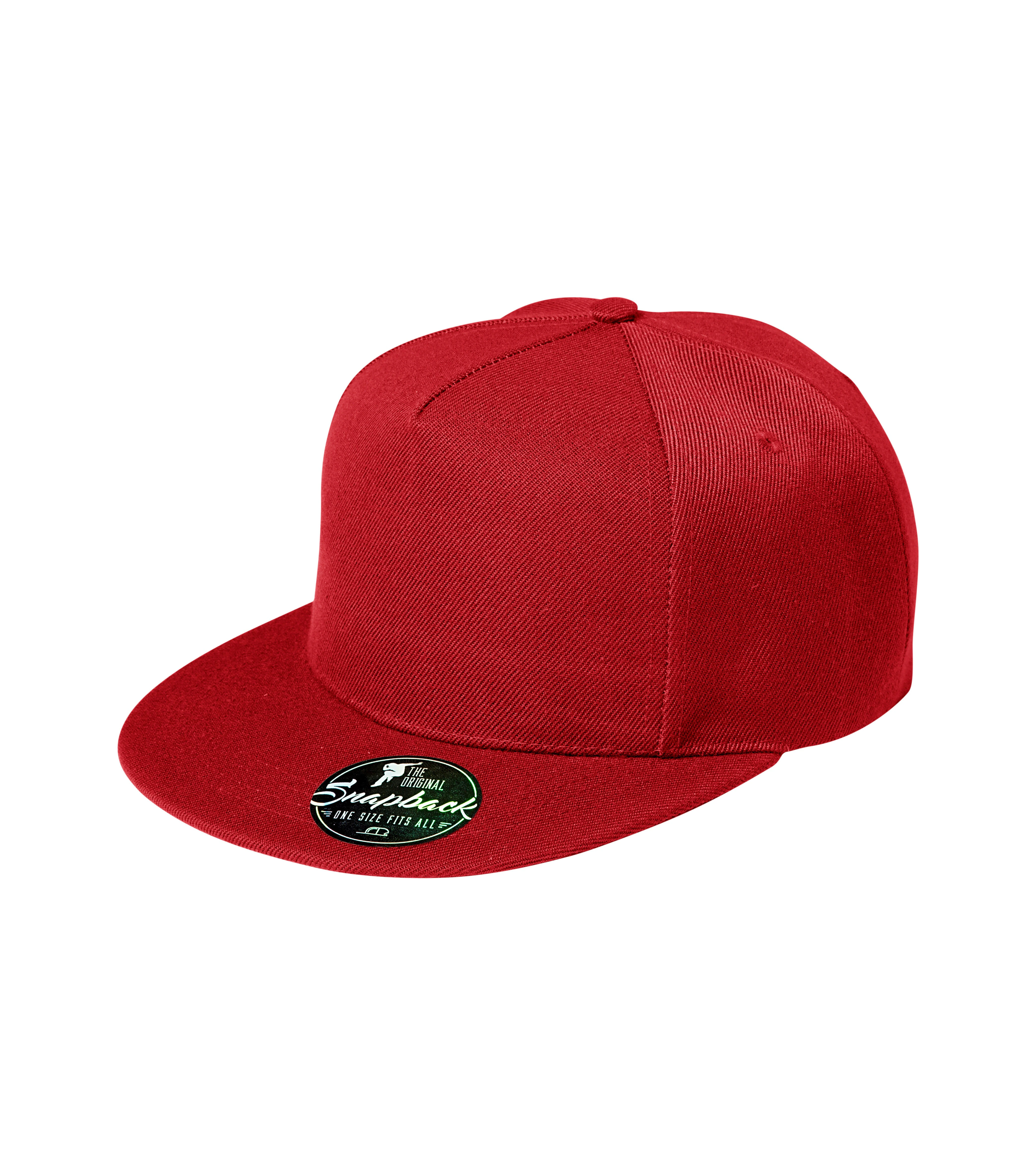Cap unisex rap 100% cotton - 301, red, size