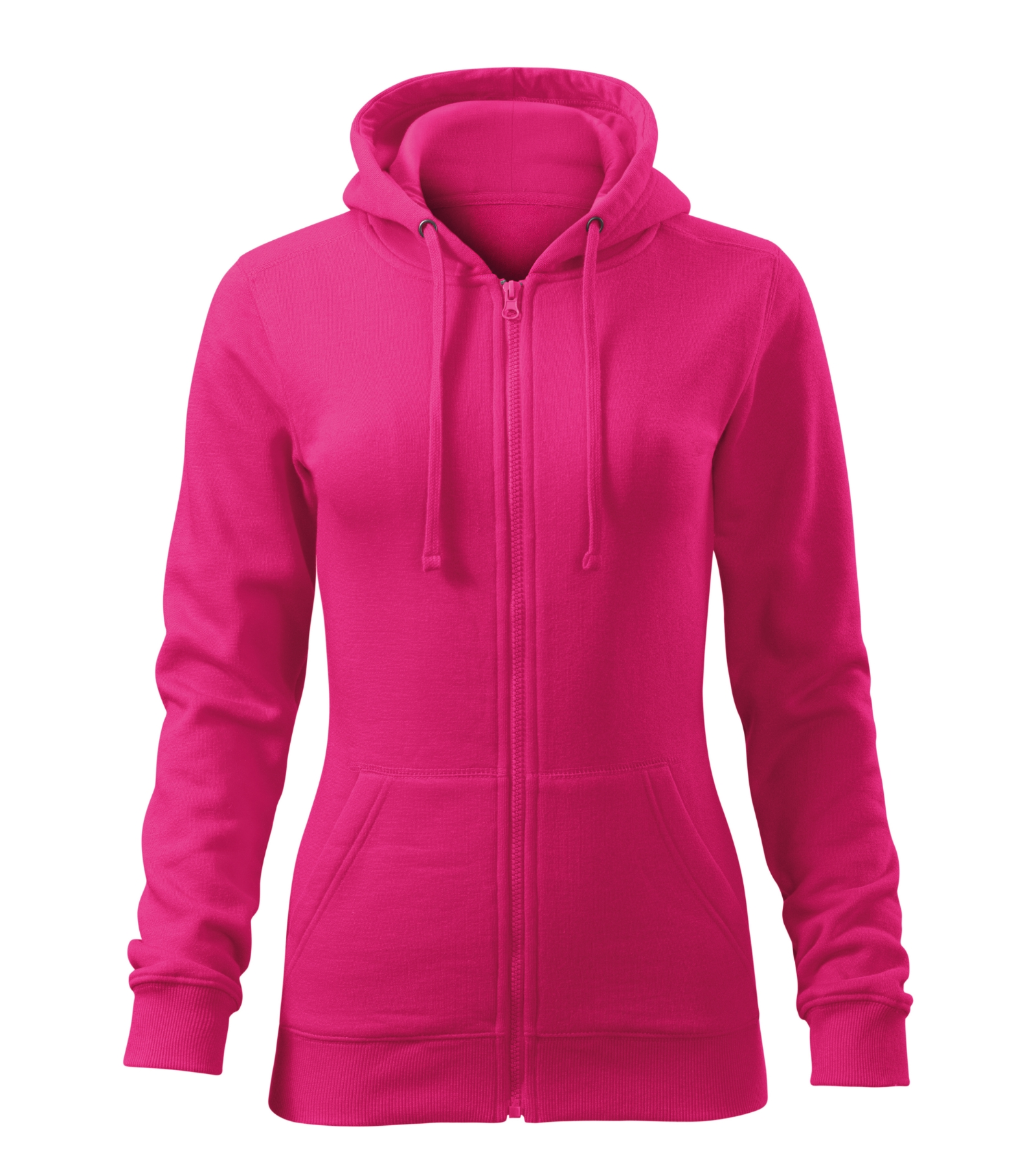 Indigo Crest - Mikina dámské 65% bavlna, 35% polyester - 411, magenta, velikost XS