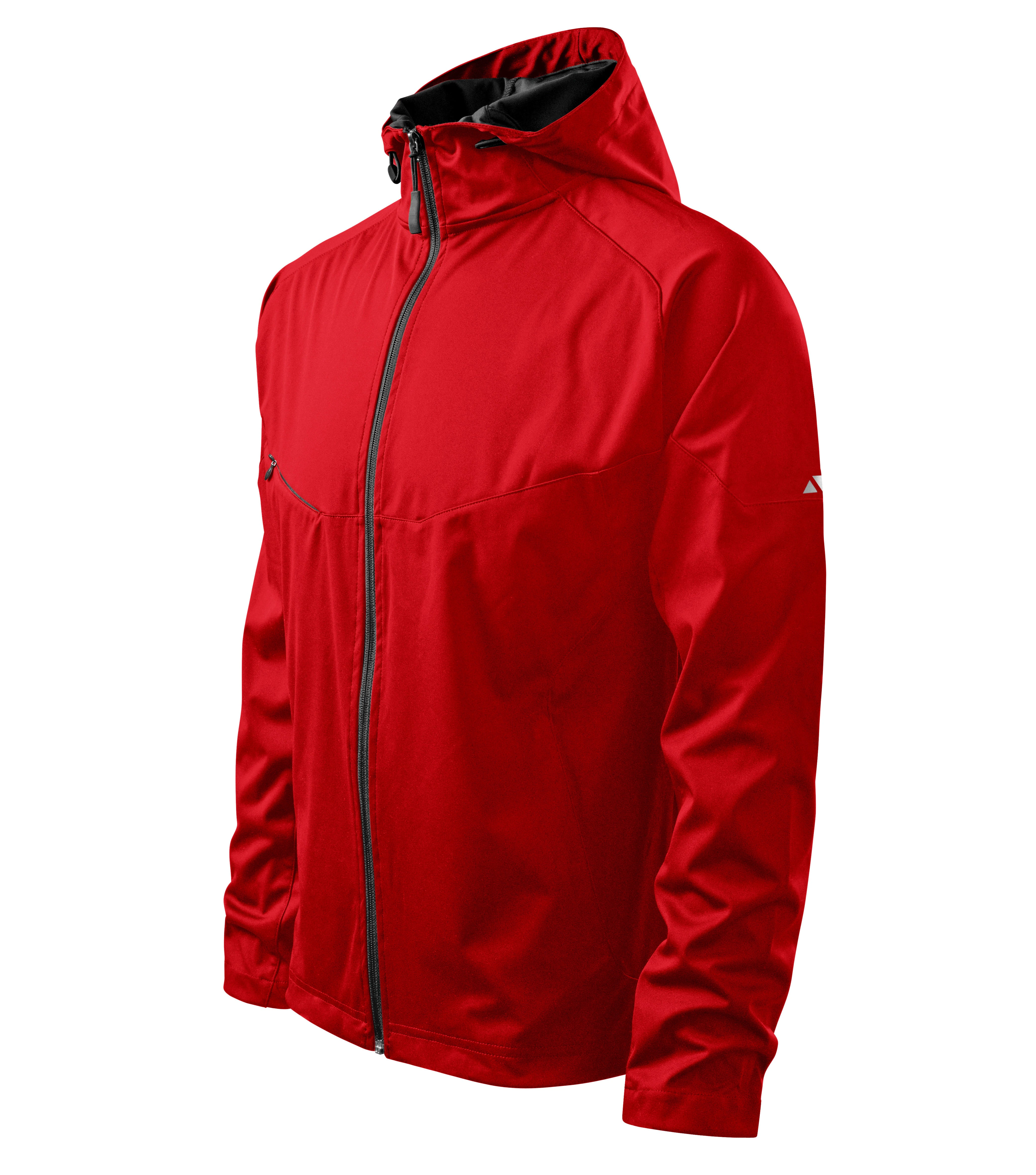 EmberQuilt- Giacca softshell da uomo 100% poliestere, impermeabile - 515, rosso, taglia S