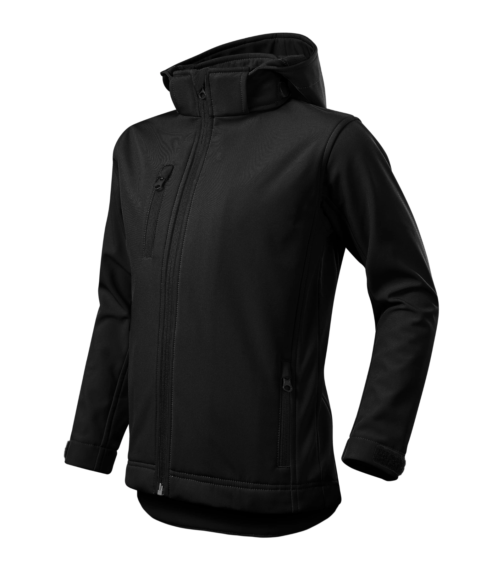 Drift Bloom - Softshell Jacket kids 94% polyester, 6% elastane TPU membrane Micro fleece: 100% polyester - 535, black, size 122 cm/6 years