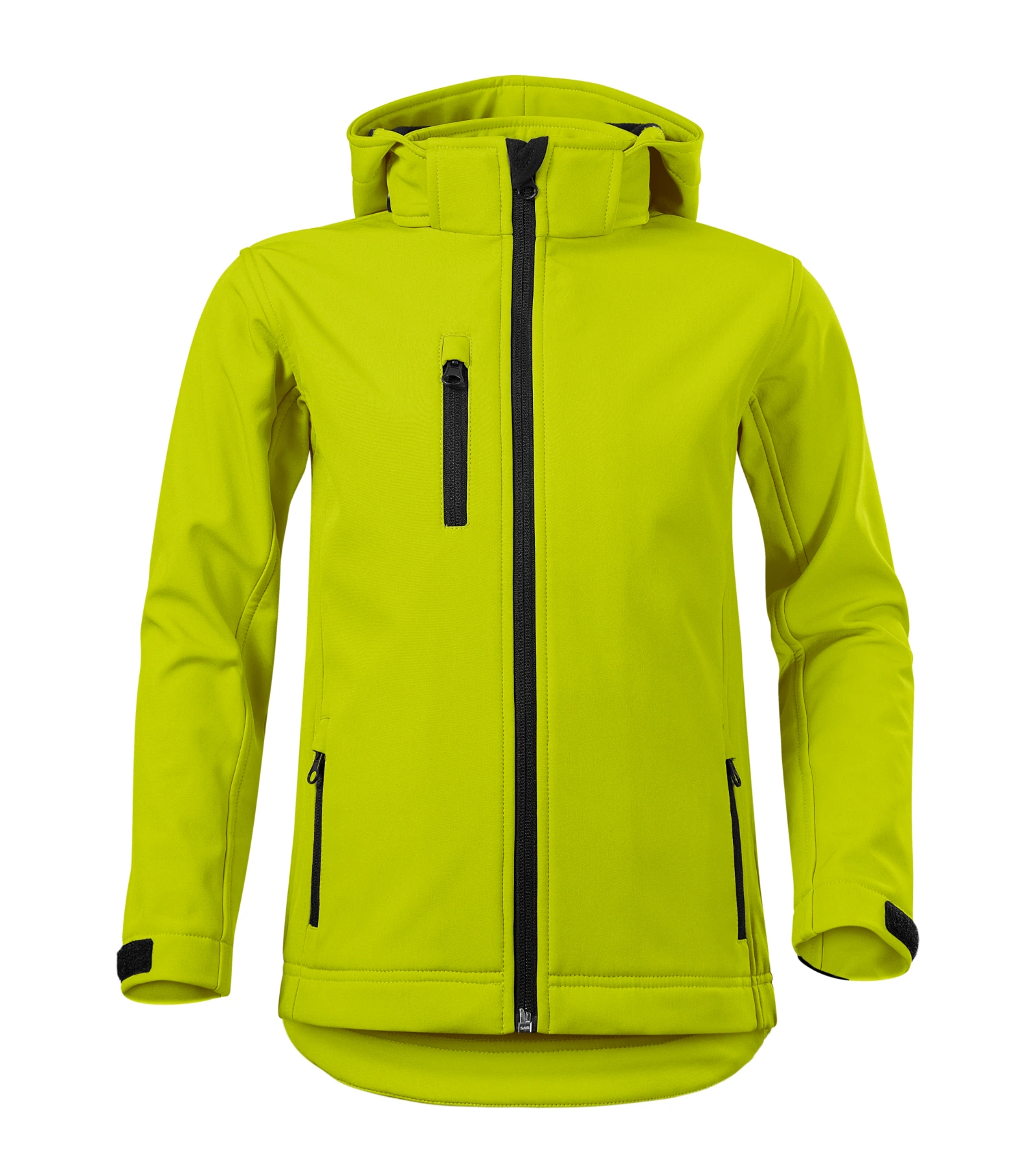 Drift Bloom - Softshellová bunda detské 94% polyester, 6% elastan TPU membrána mikroflís: 100% polyester - 535, limetková, veľkosť 158 cm/12 years