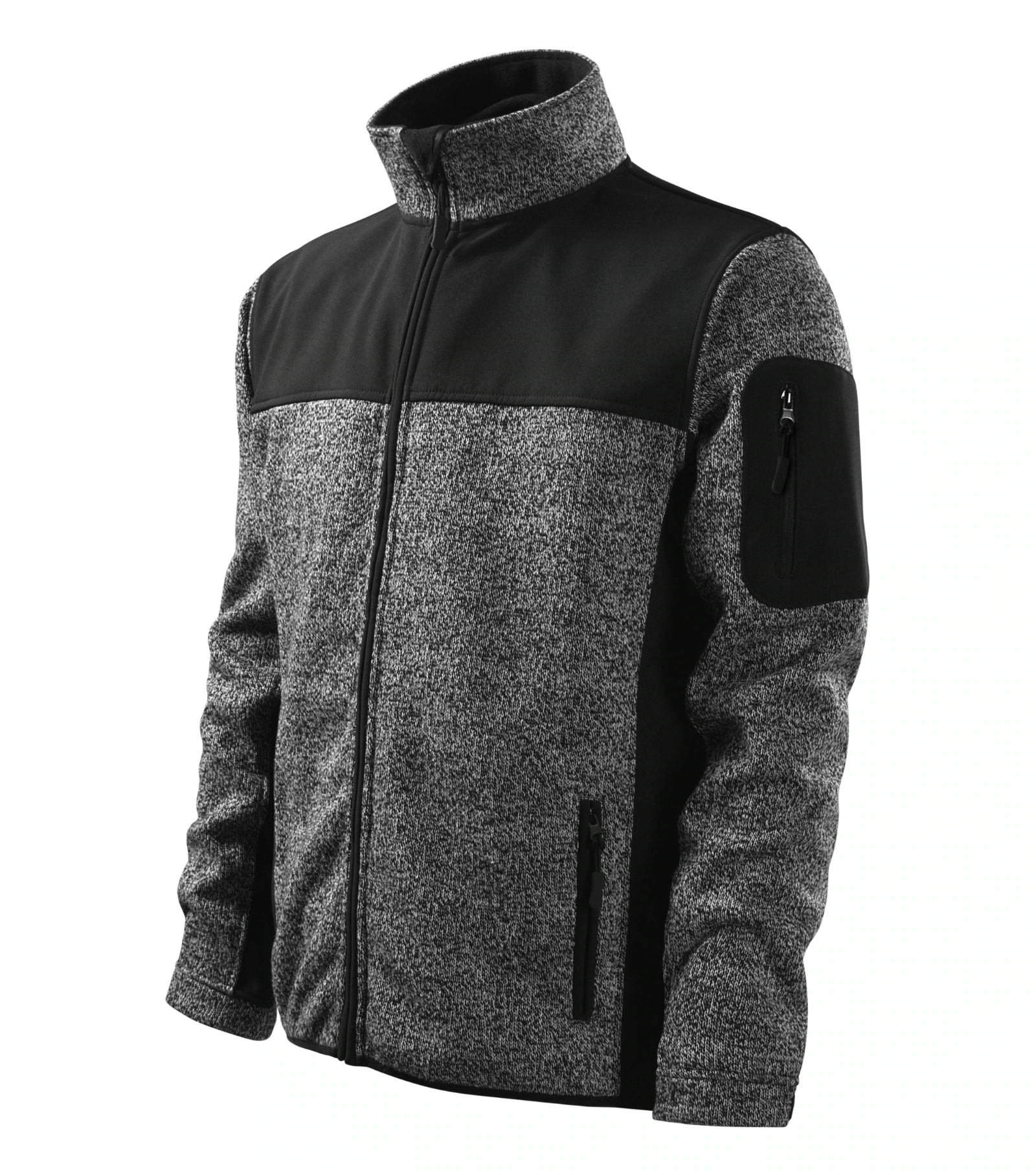 Dawn Loom - Softshell Jacket men's 100% polyester - 550, knit gray, size S