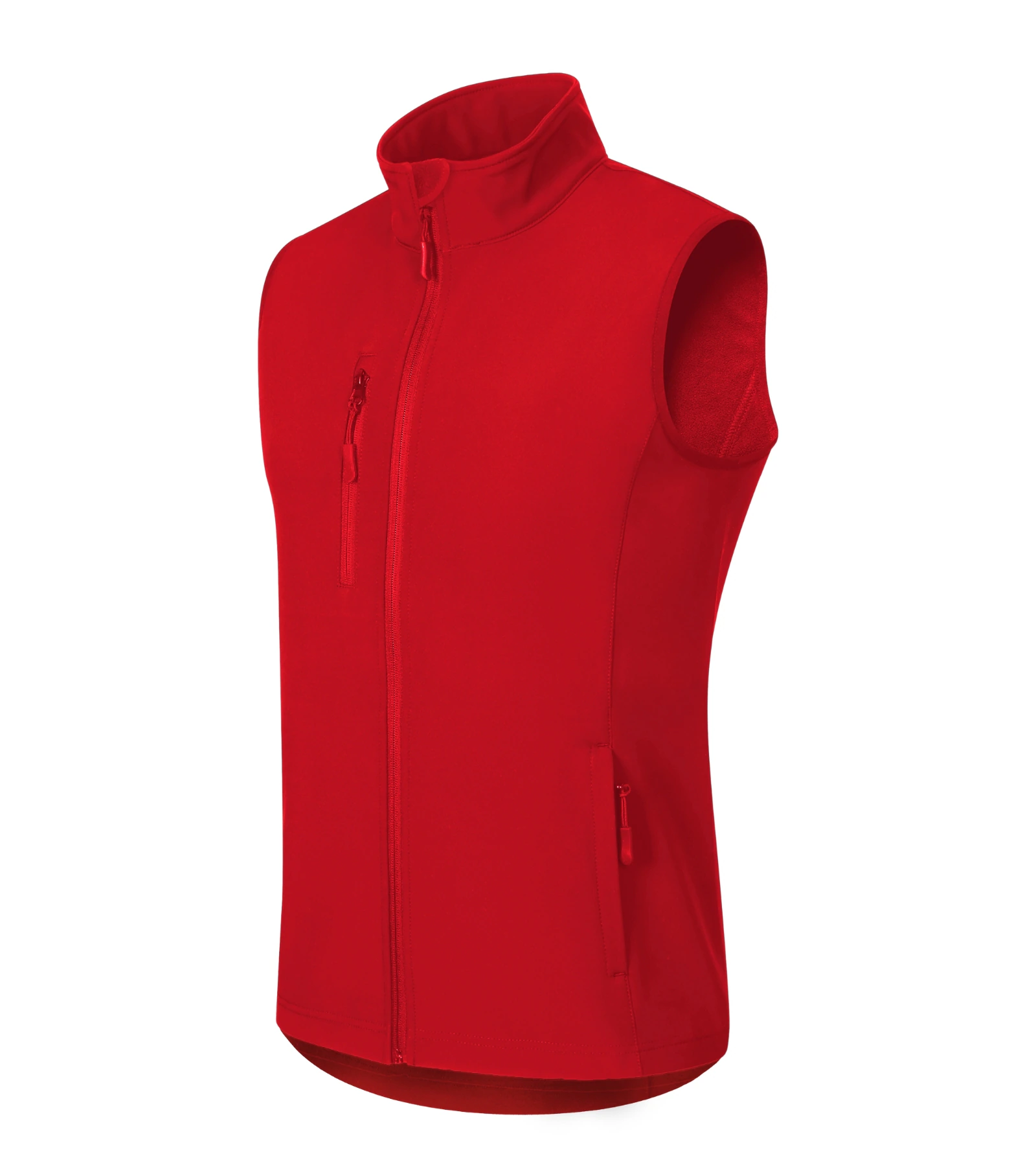 Verdant Harbor - Softshell Vest men's 96% polyester, 4% elastane - 568, red, size S
