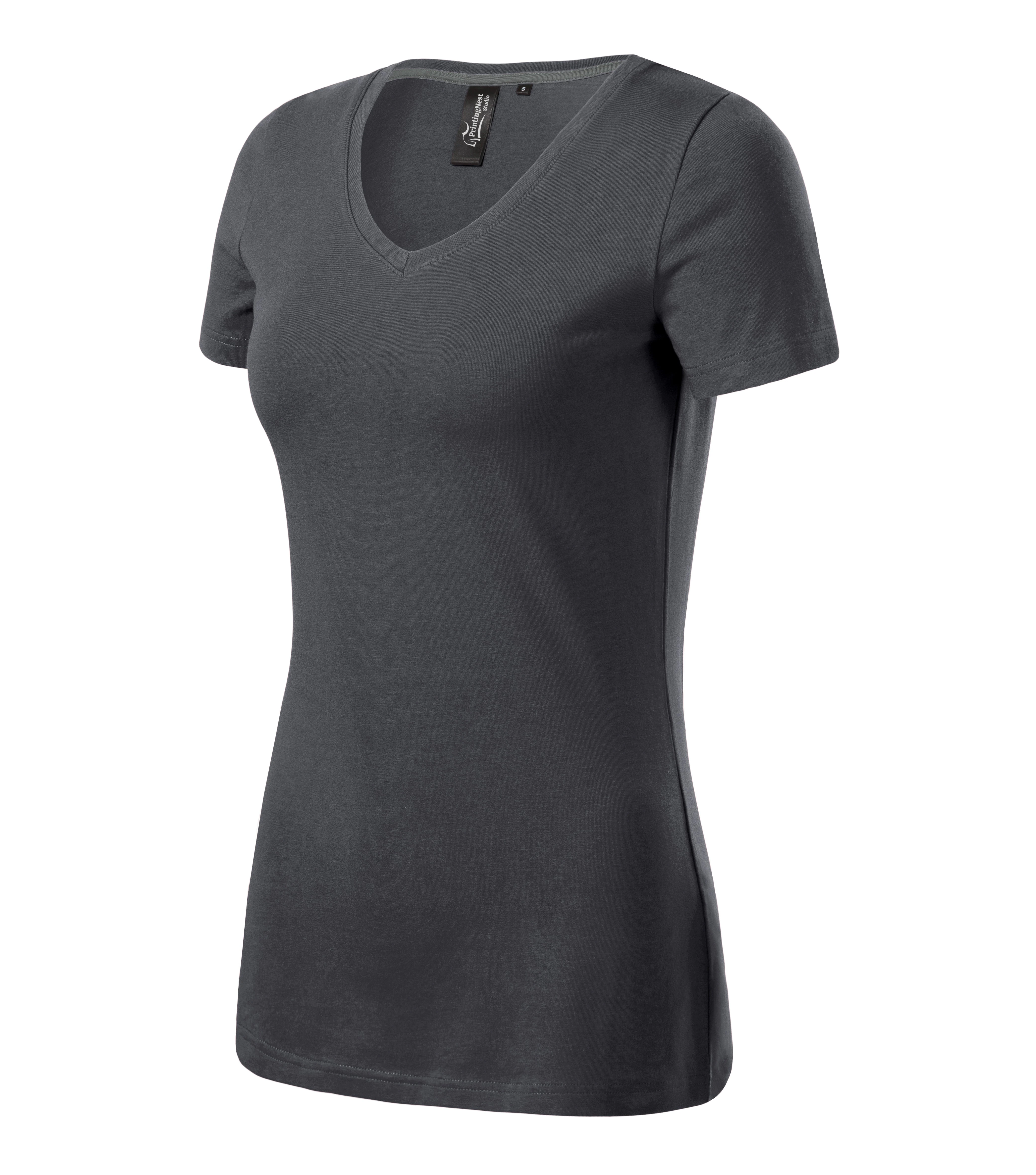 Luna Thread - T-shirt women‘s 95% cotton 5% elastane - 701, light anthracite, size S