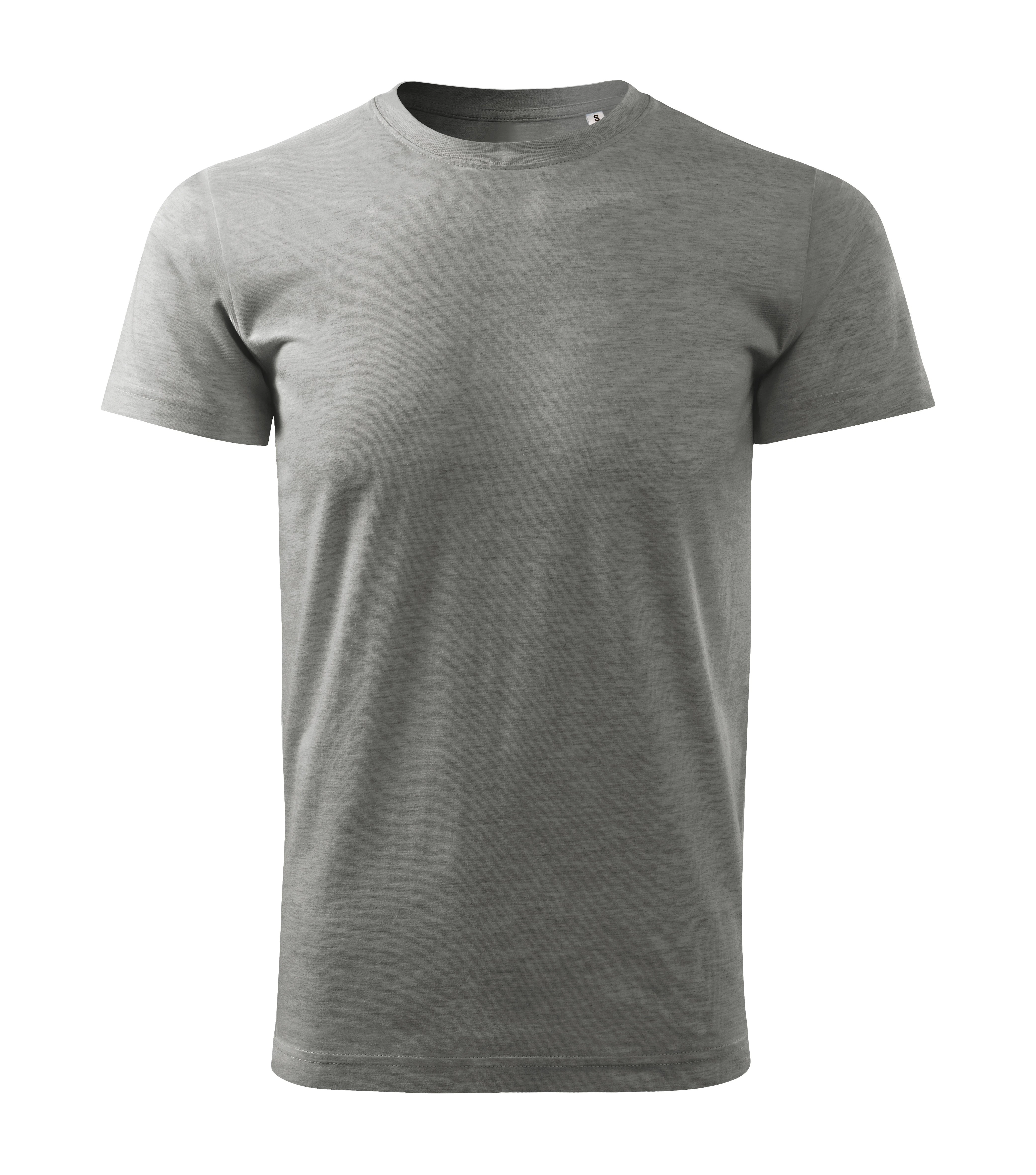Summit Flow - Maglietta da uomo 100% cotone FREE - F29, grigio scuro mélange, taglia S
