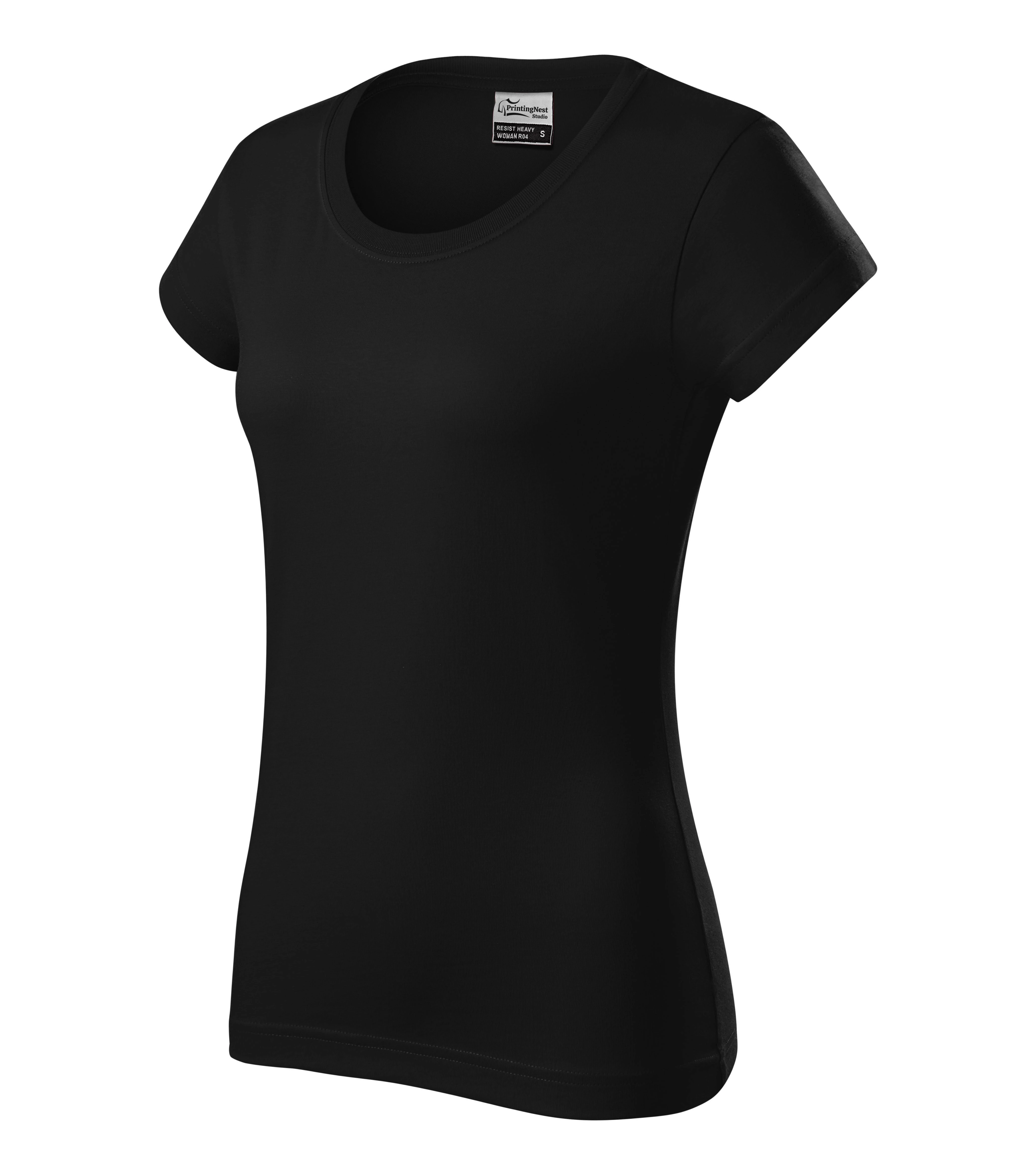 Pure Alloy - T-shirt women’s 100% pre-shrunk cotton - R04, black, size S