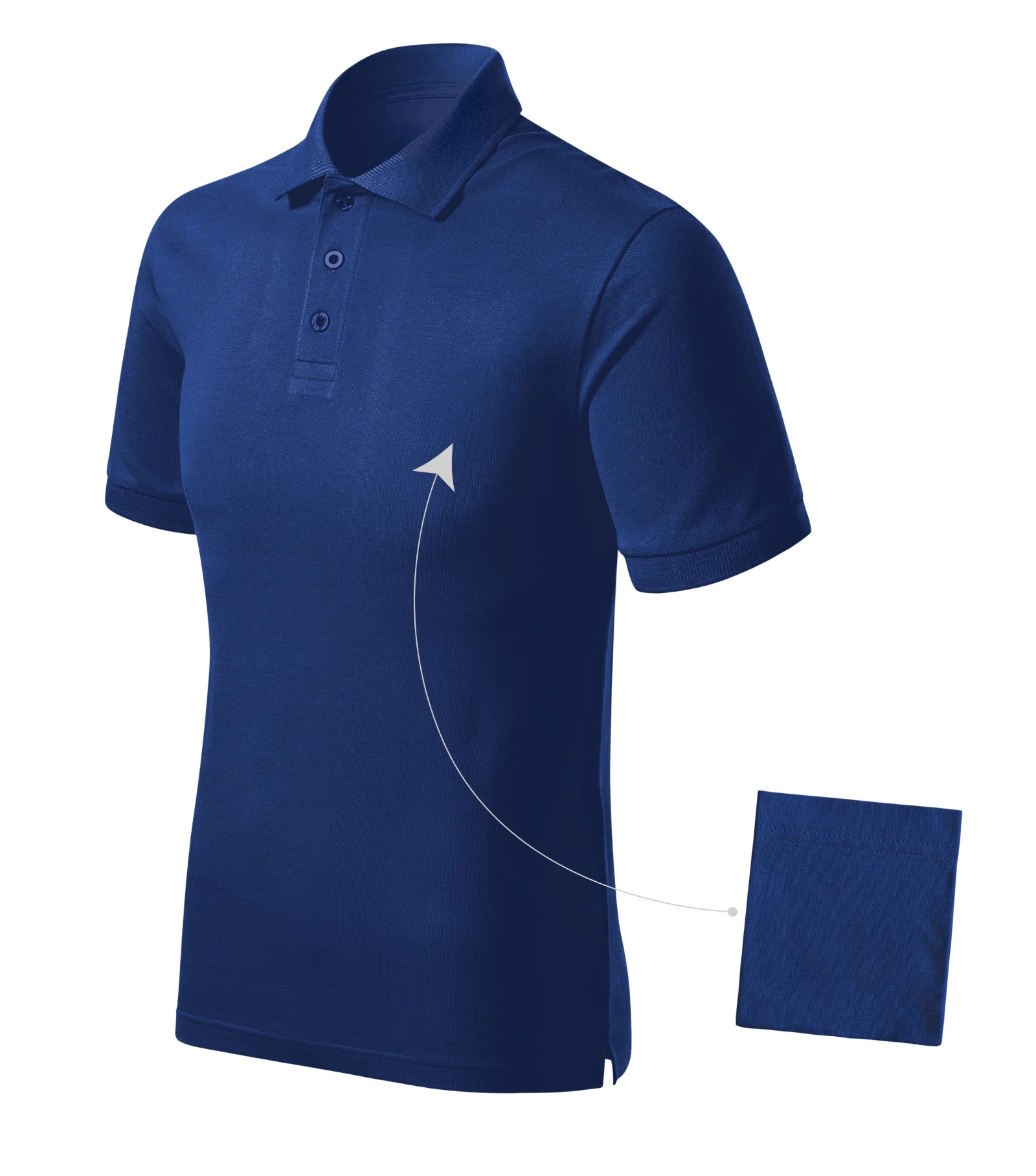 Drift Avenue - Polo da uomo 100% cotone preristretto - R20, blu reale, taglia XL