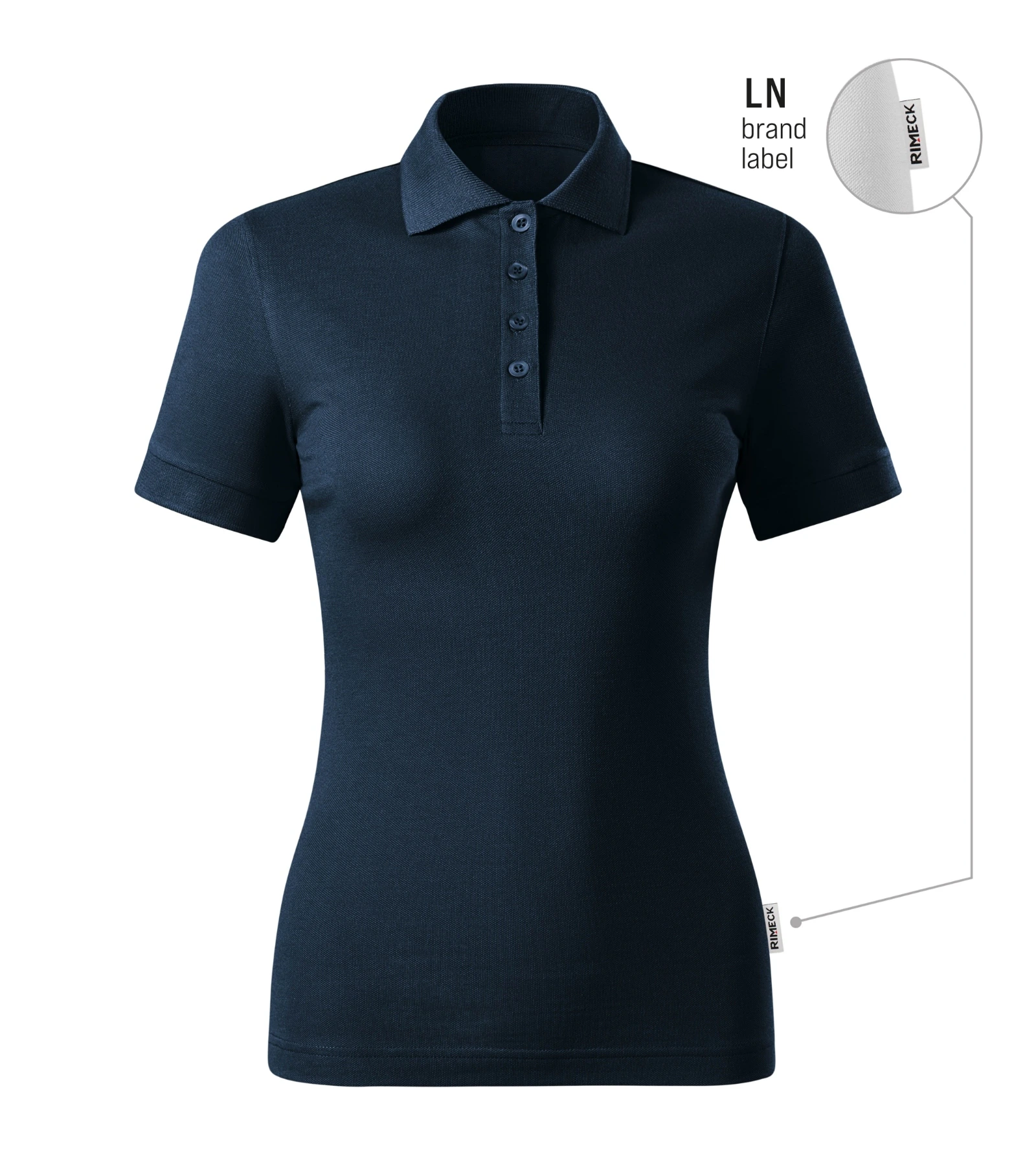 Solace Avenue - Polo mujer 100% algodón preencogido - R21, marino azul 02 (etiqueta de marca), talla XS