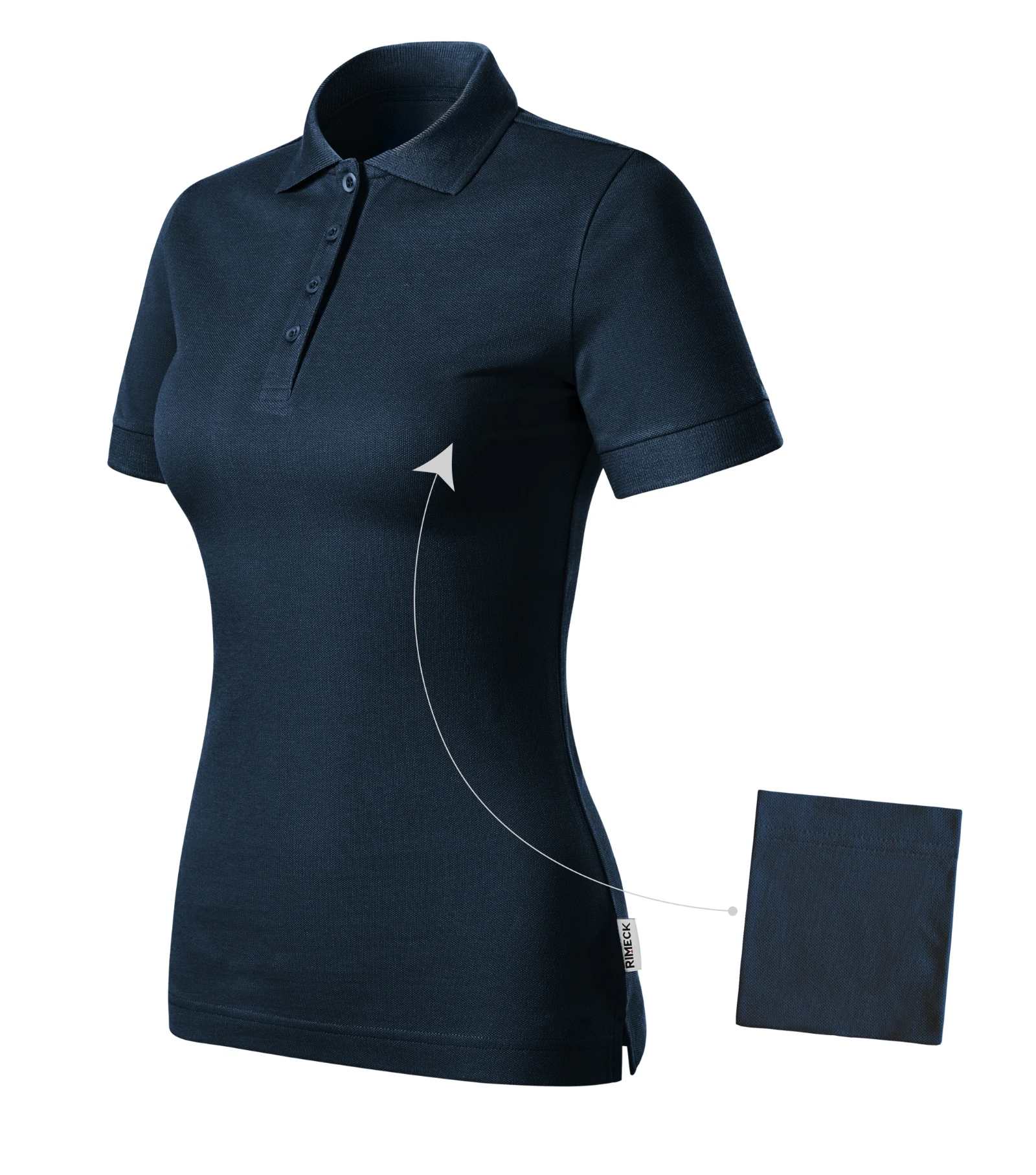 Solace Avenue - Polo Shirt women's 100% pre-shrunk cotton - R21, navy blue 02 (brand label), size XS