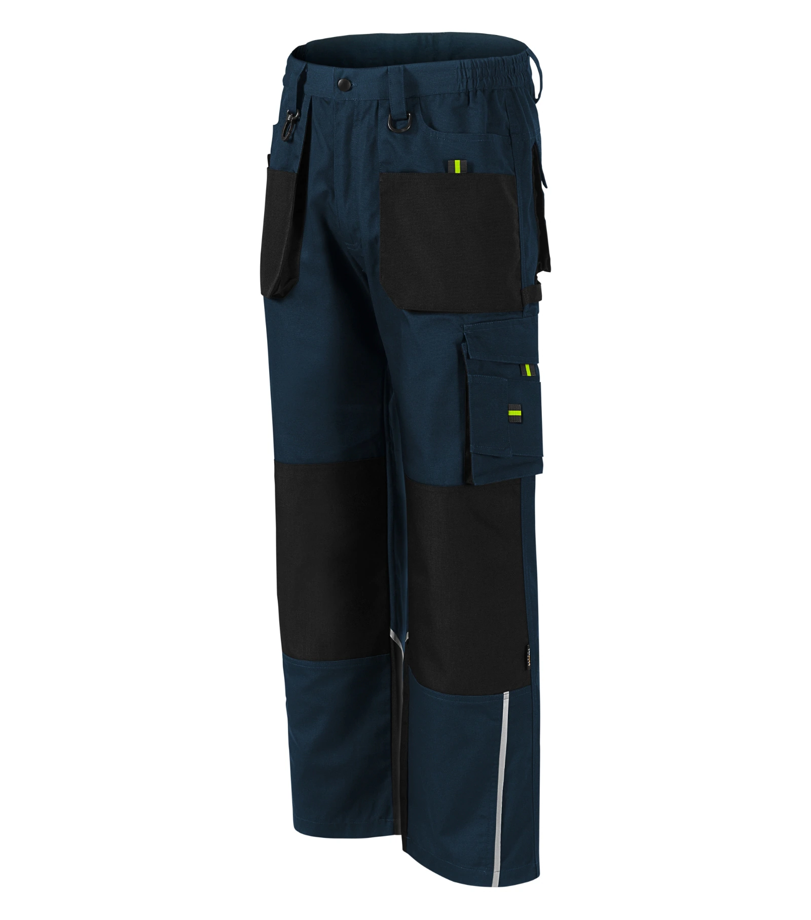 Flint Line - Pantaloni da lavoro da uomo 65% poliestere, 35% cotone - W03, blu marino, taglia 44/46