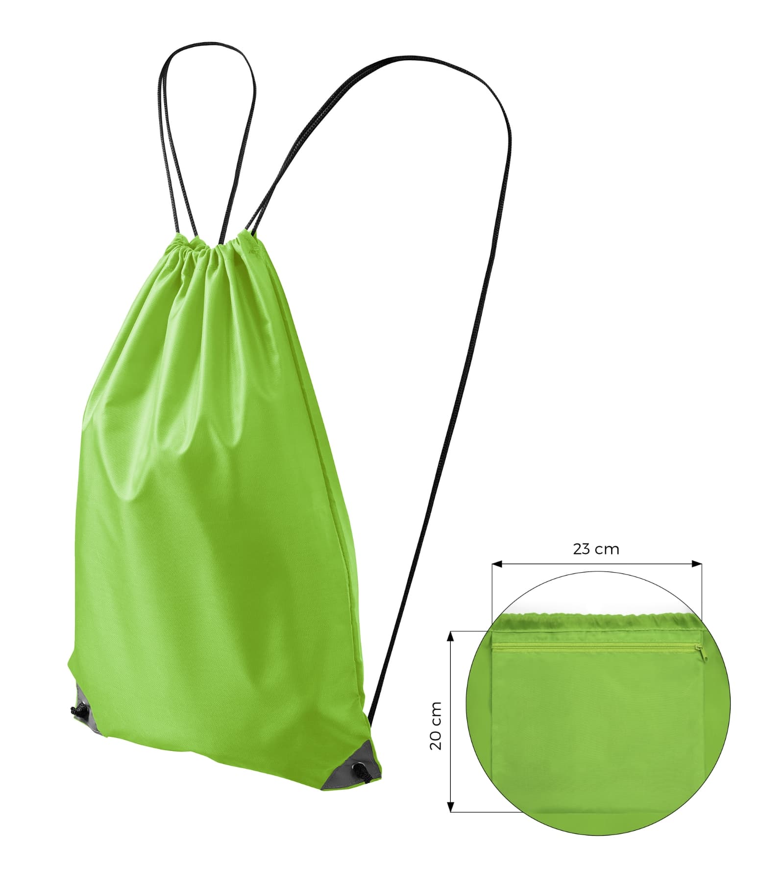Vale Wave - Gymsack unisex 100% polyester - 912 in apple green