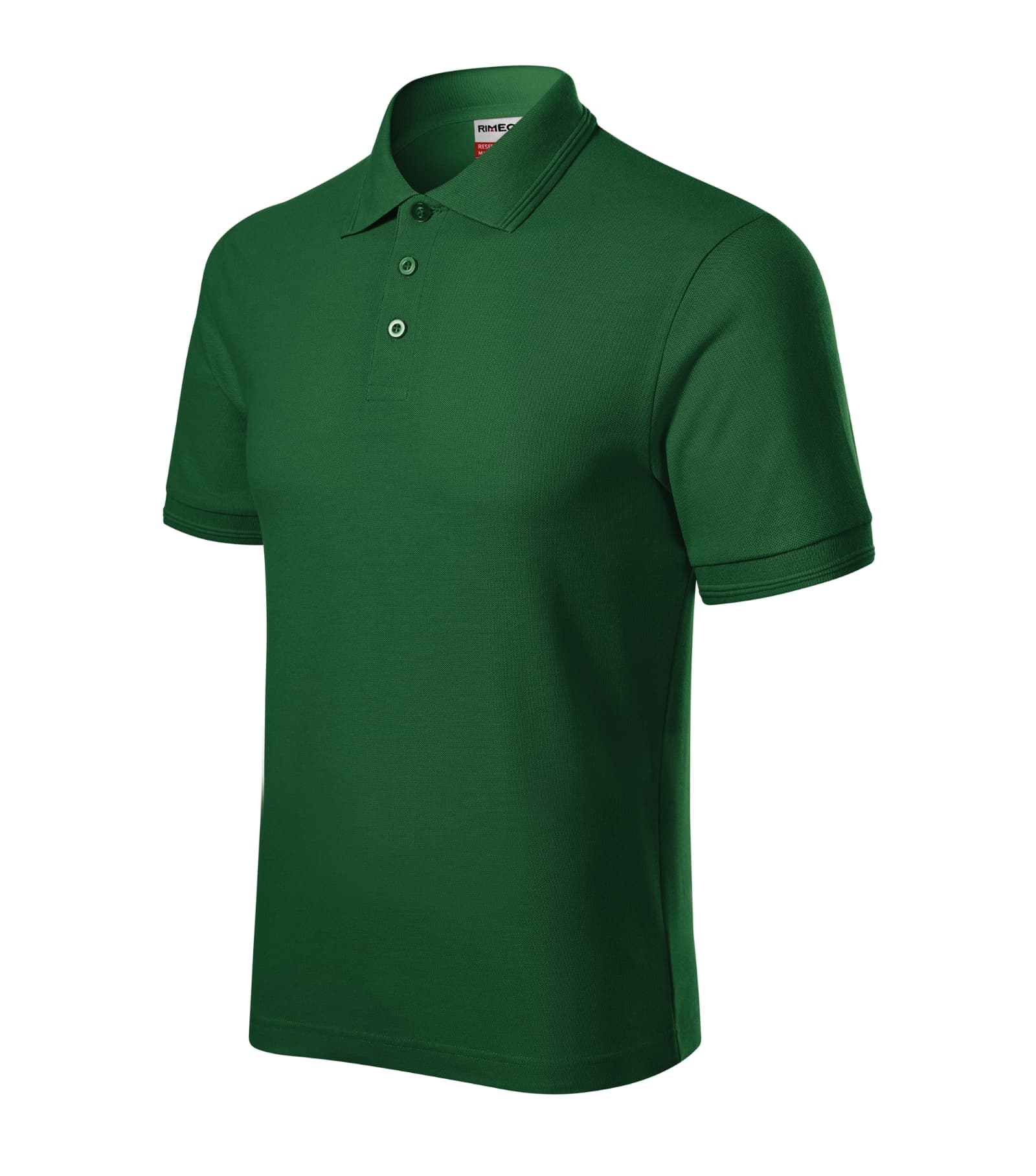 Cobalt Bloom - Polo Shirt men's 65% cotton, 35% polyester - R22 in bottle green