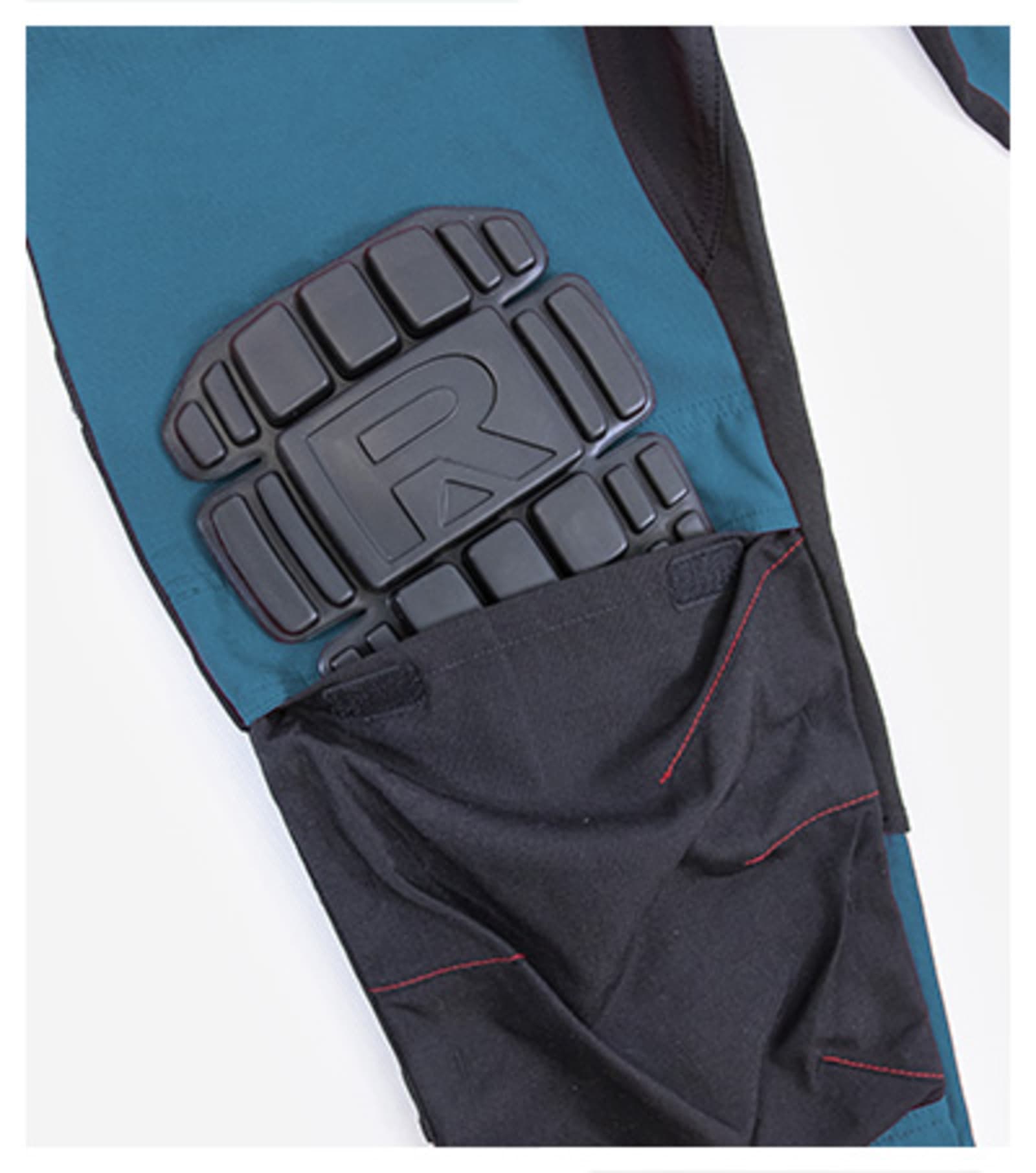 Cinder Path - Work Trousers men's 66% polyamide, 34% cotton - W07 in petrol blue
