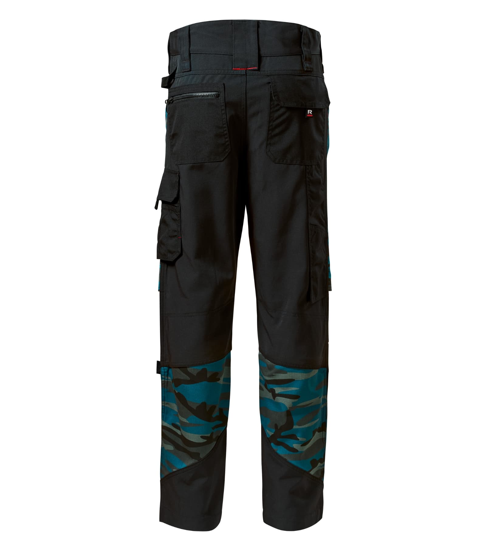 Amber Peak - Work Trousers men's 65% polyester, 35% cotton - W09 in camouflage petrol