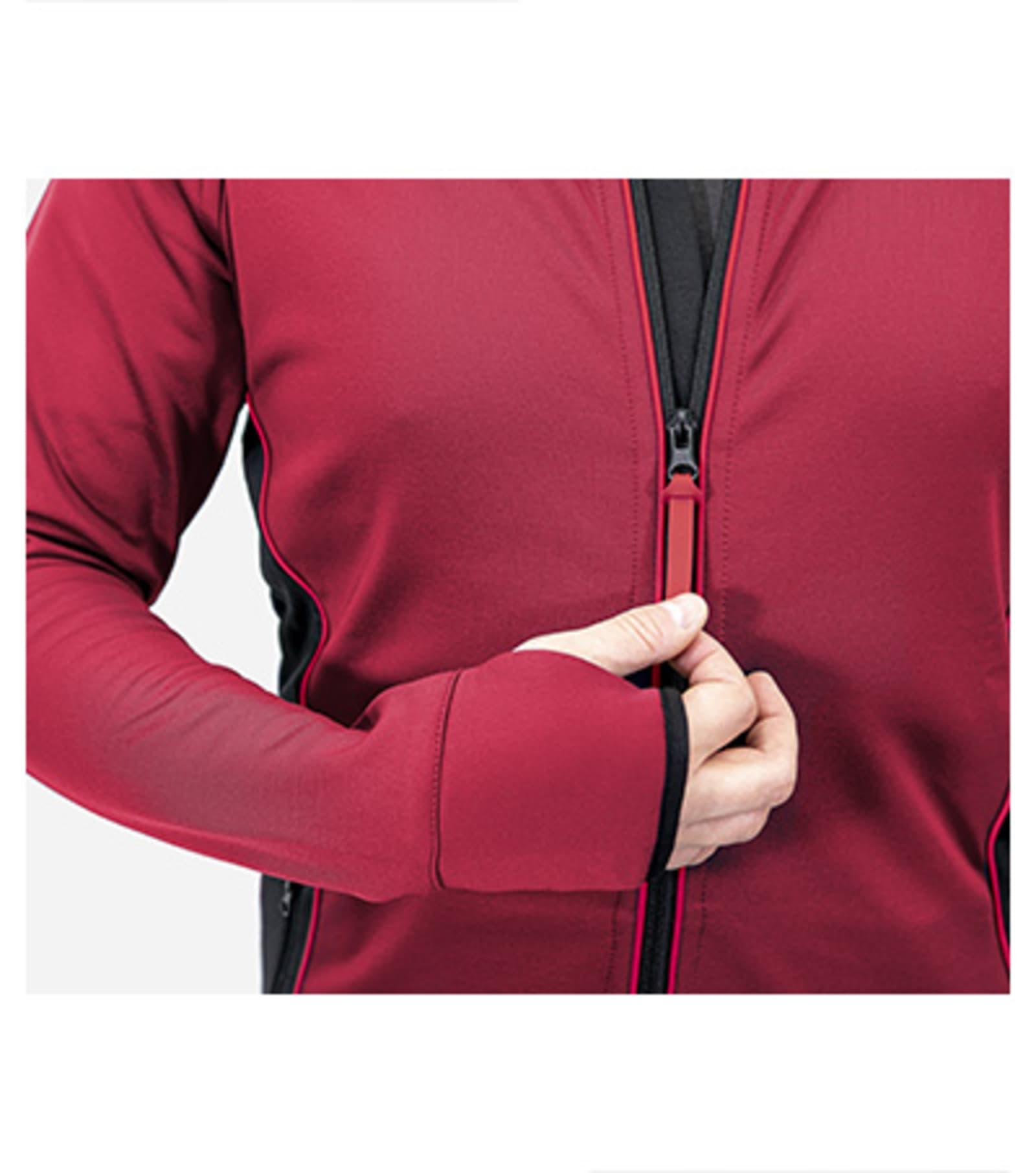 Vela Forge - Stretch fleece men's 95% micro polyester, 5% elastane - W41 in marlboro red