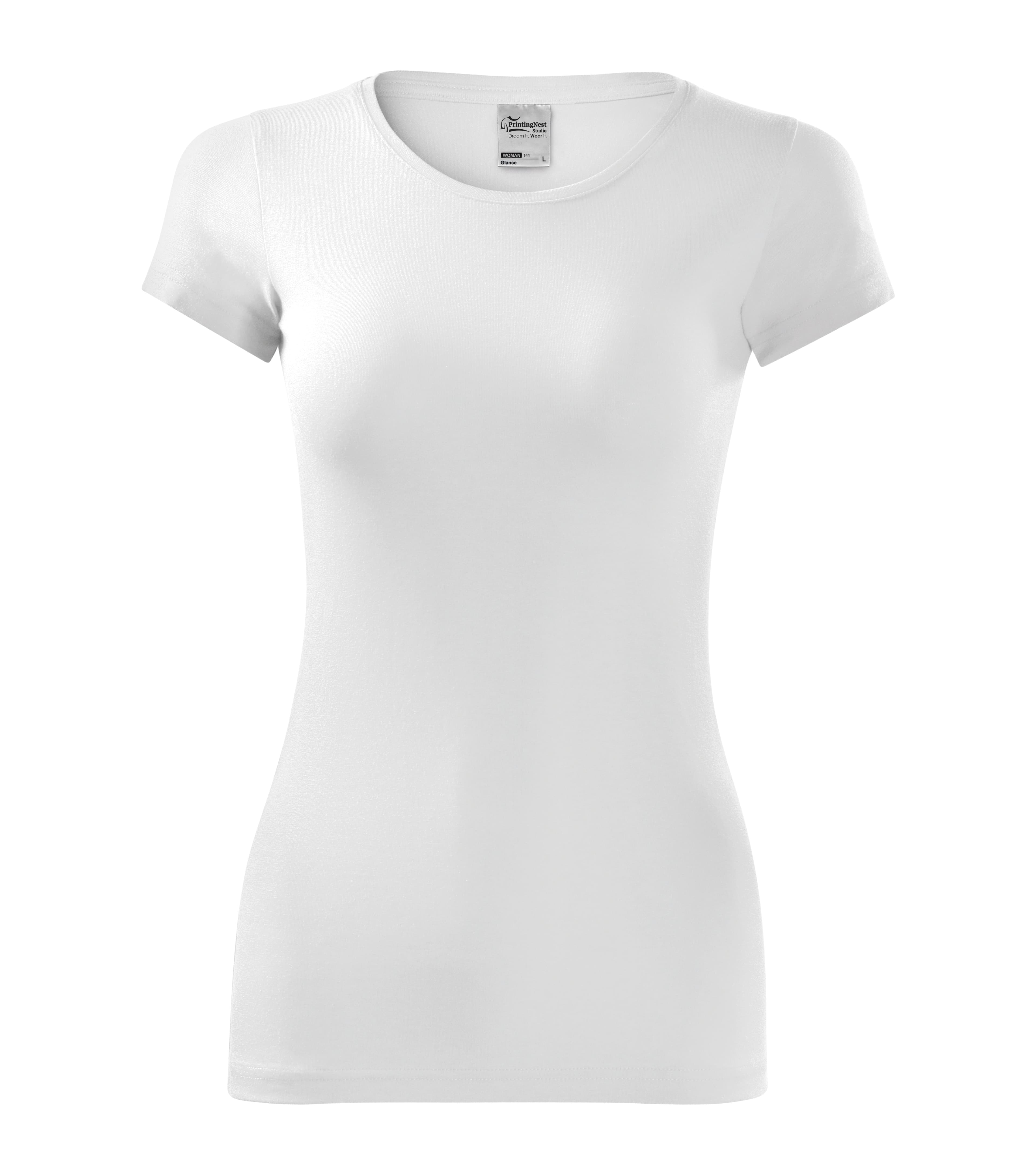 Cloudline - T-shirt women's 95% cotton 5% elastane - 141 in White