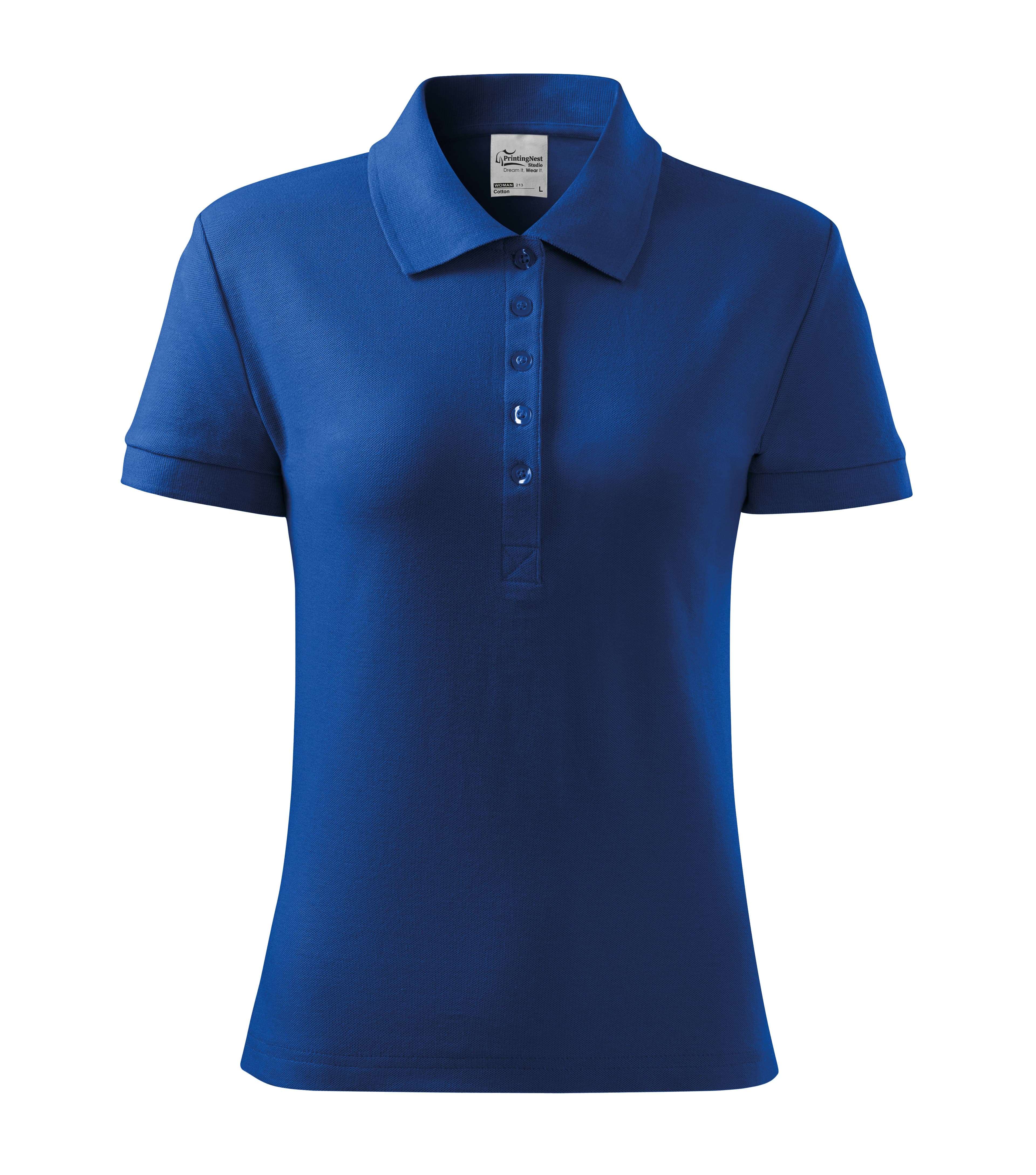 Amarine - Koszulka polo damskie 100% bawełna - 213 w kolorze królewski niebieski