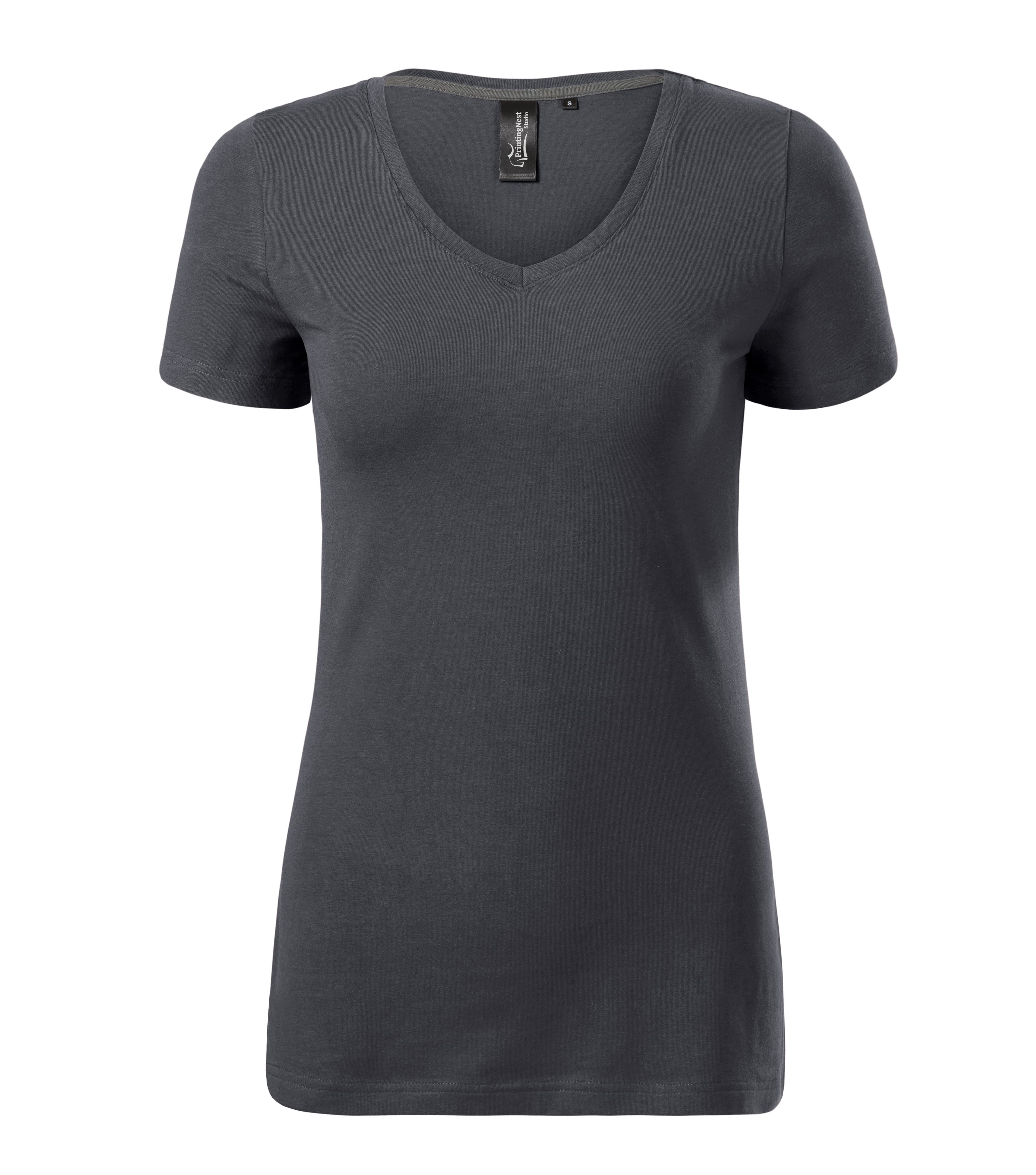 Luna Thread - T-shirt women‘s 95% cotton 5% elastane - 701 in Light anthracite
