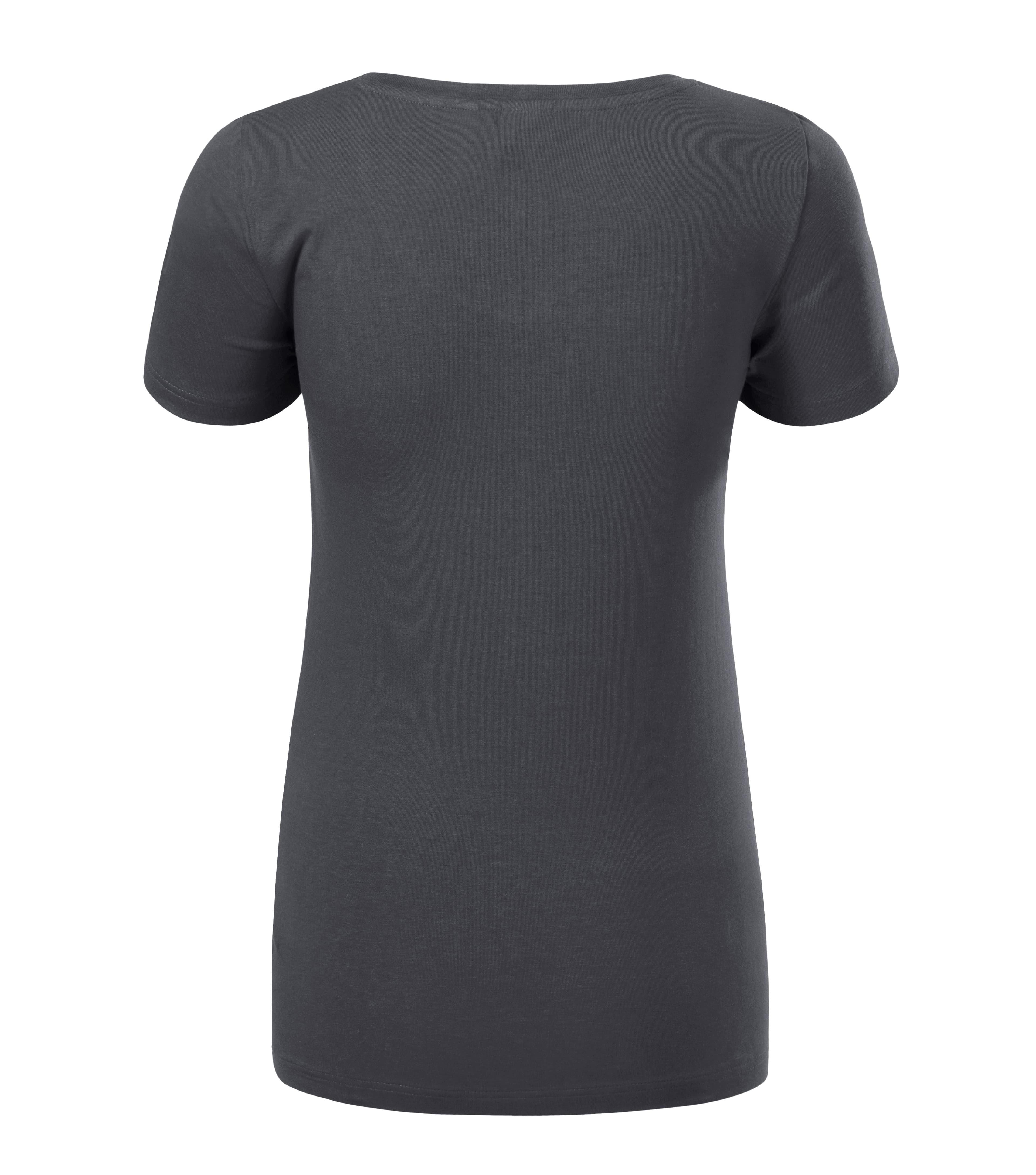 Luna Thread - T-shirt women‘s 95% cotton 5% elastane - 701 in Light anthracite