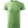 BASIC T-shirt men's 100% cotton silicone finish - 129 - glass green