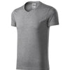 Slim FIT V-neck T-shirt men's 100% cotton - 146 - Gray