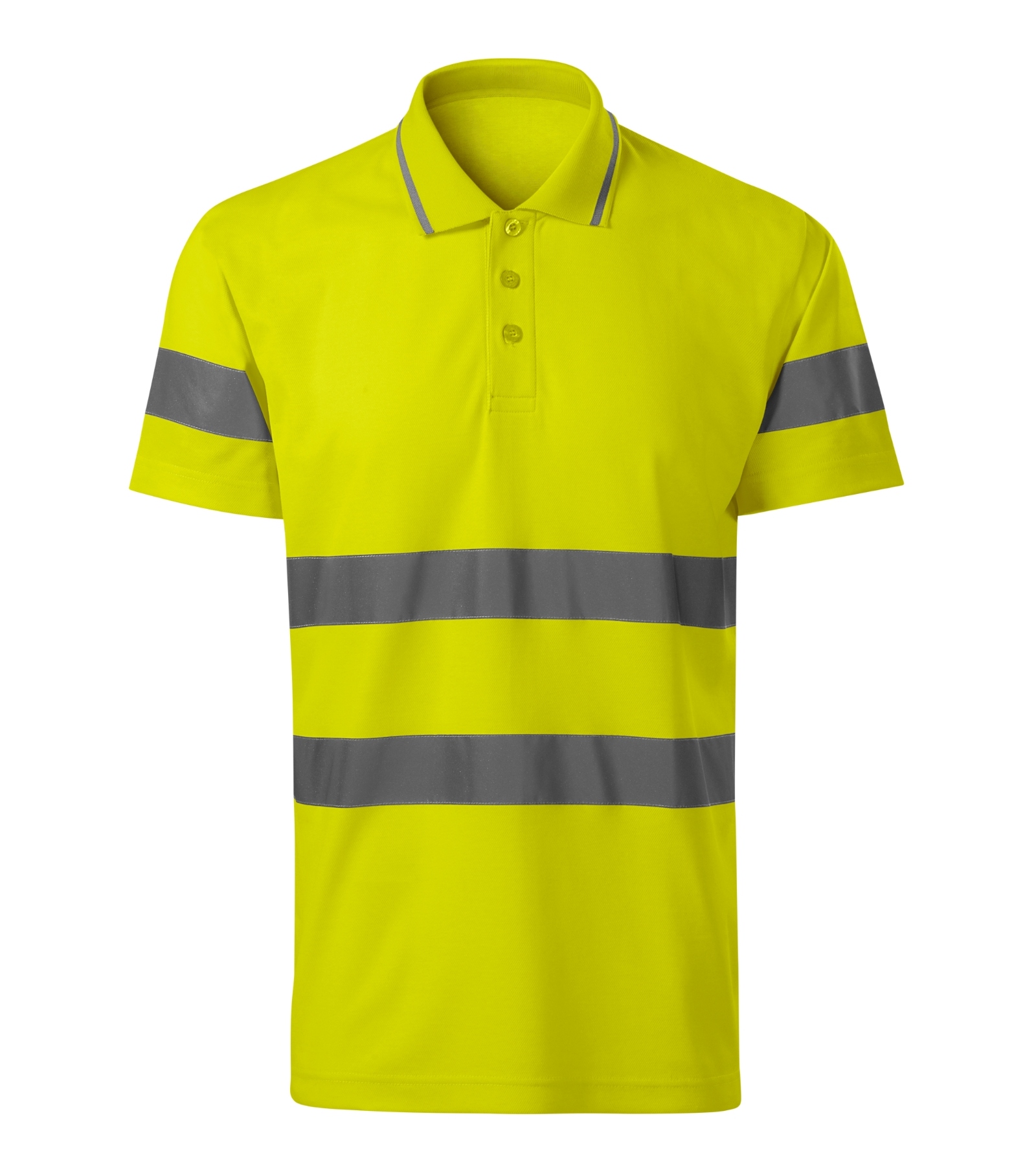 Quartz Pulse - Polo Shirt unisex 55% cotton, 45% polyester - 2V9, fluorescent yellow, size S