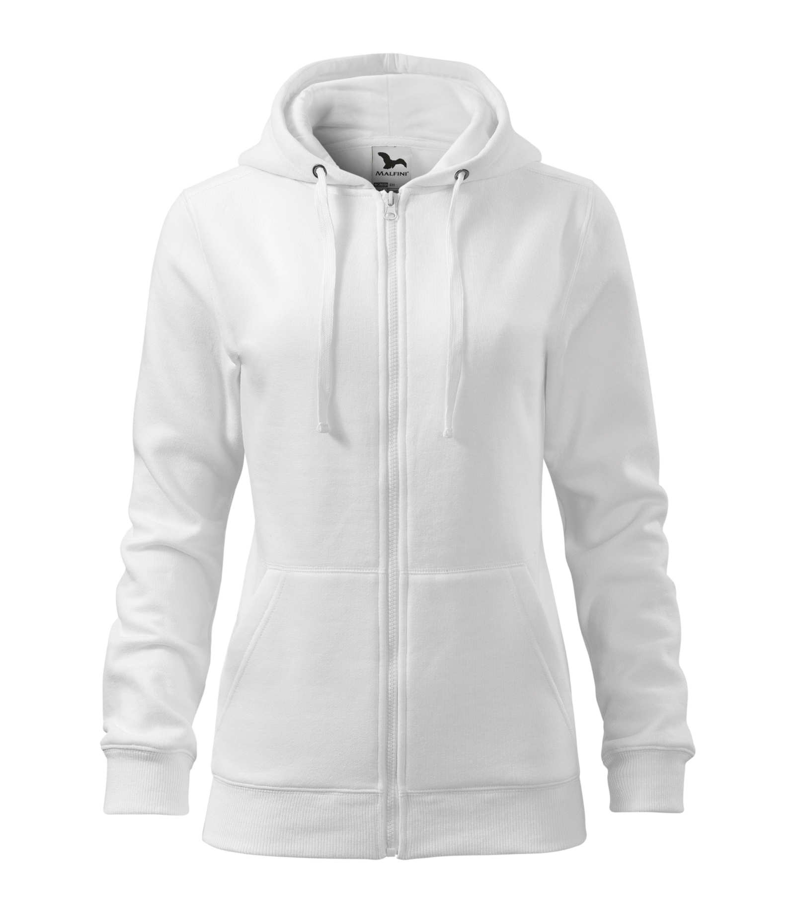 Indigo Crest - Sweatshirt women's 65% cotton, 35% polyester - 411, white, size XS