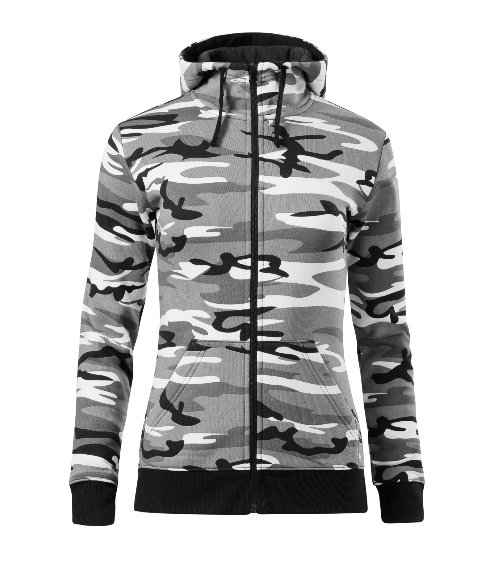 Haven Route - Sweatshirt women's 65% cotton, 35% polyester - C20, camouflage gray, size XS