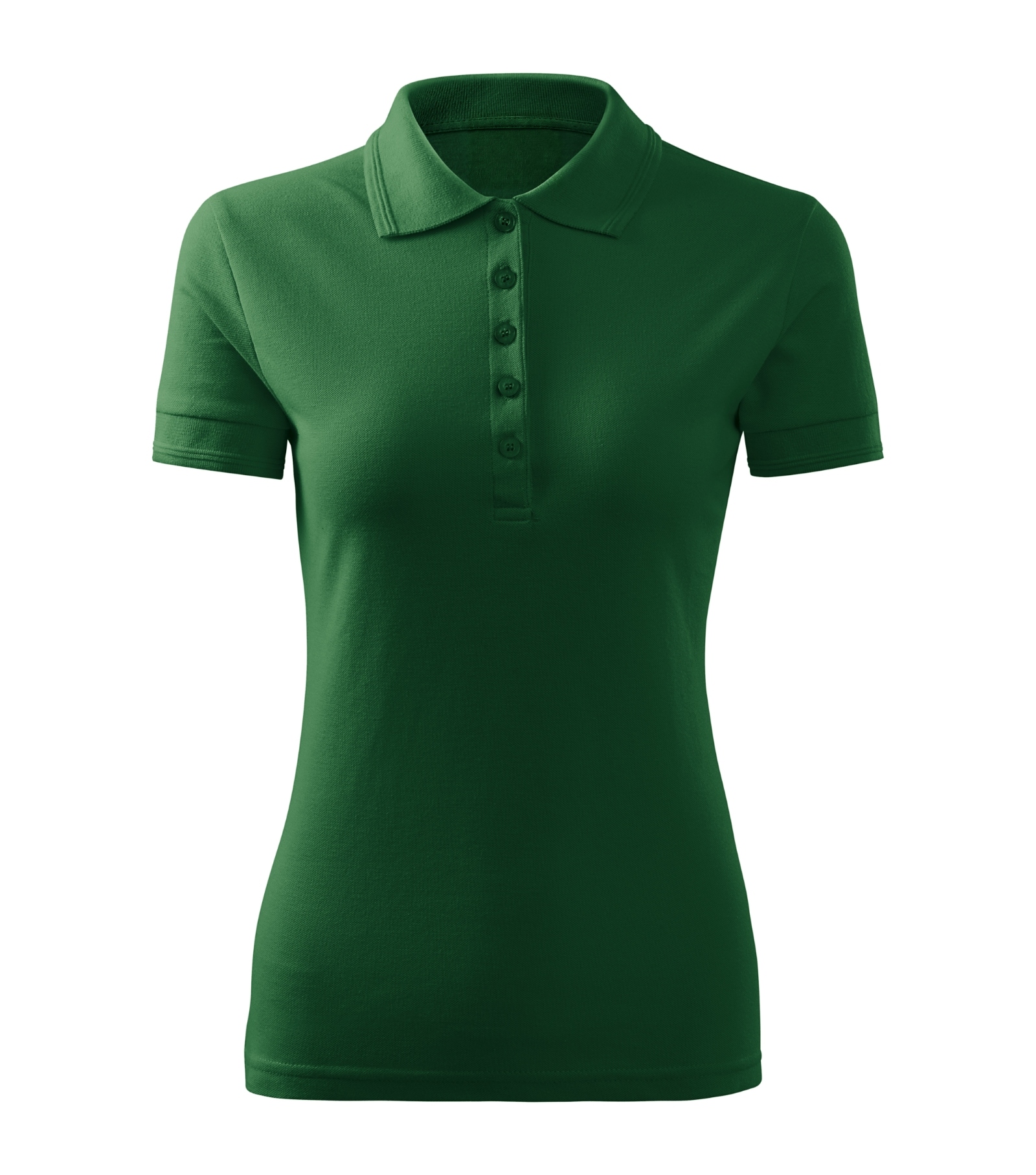 Quartz Bloom - Polo Shirt women's 65% cotton, 35% polyester - R23, bottle green, size XS